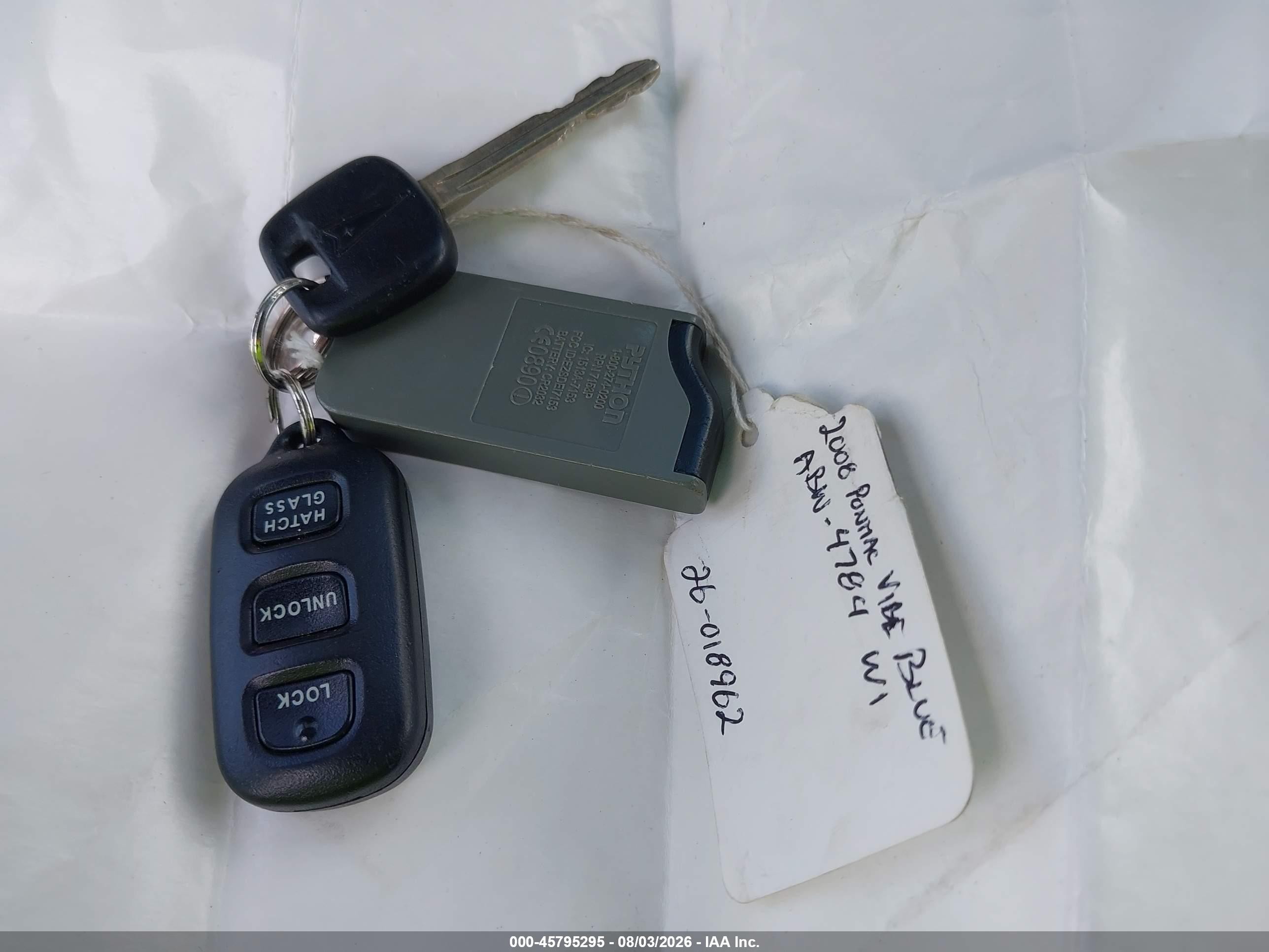 2008 Pontiac Vibe   Зеленый vin: 5Y2SL67858Z411691