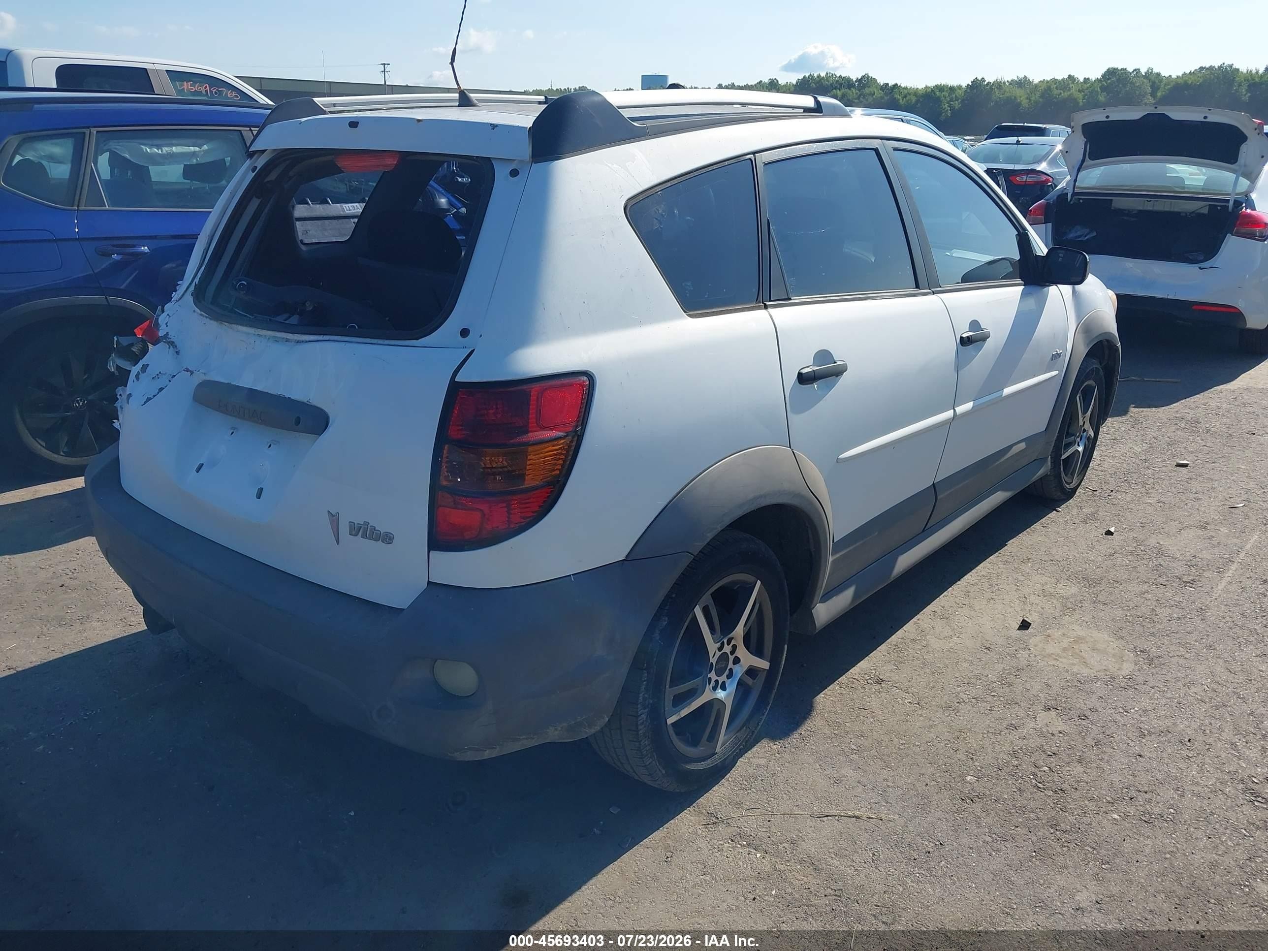 2007 Pontiac Vibe White vin: 5Y2SL67867Z429616