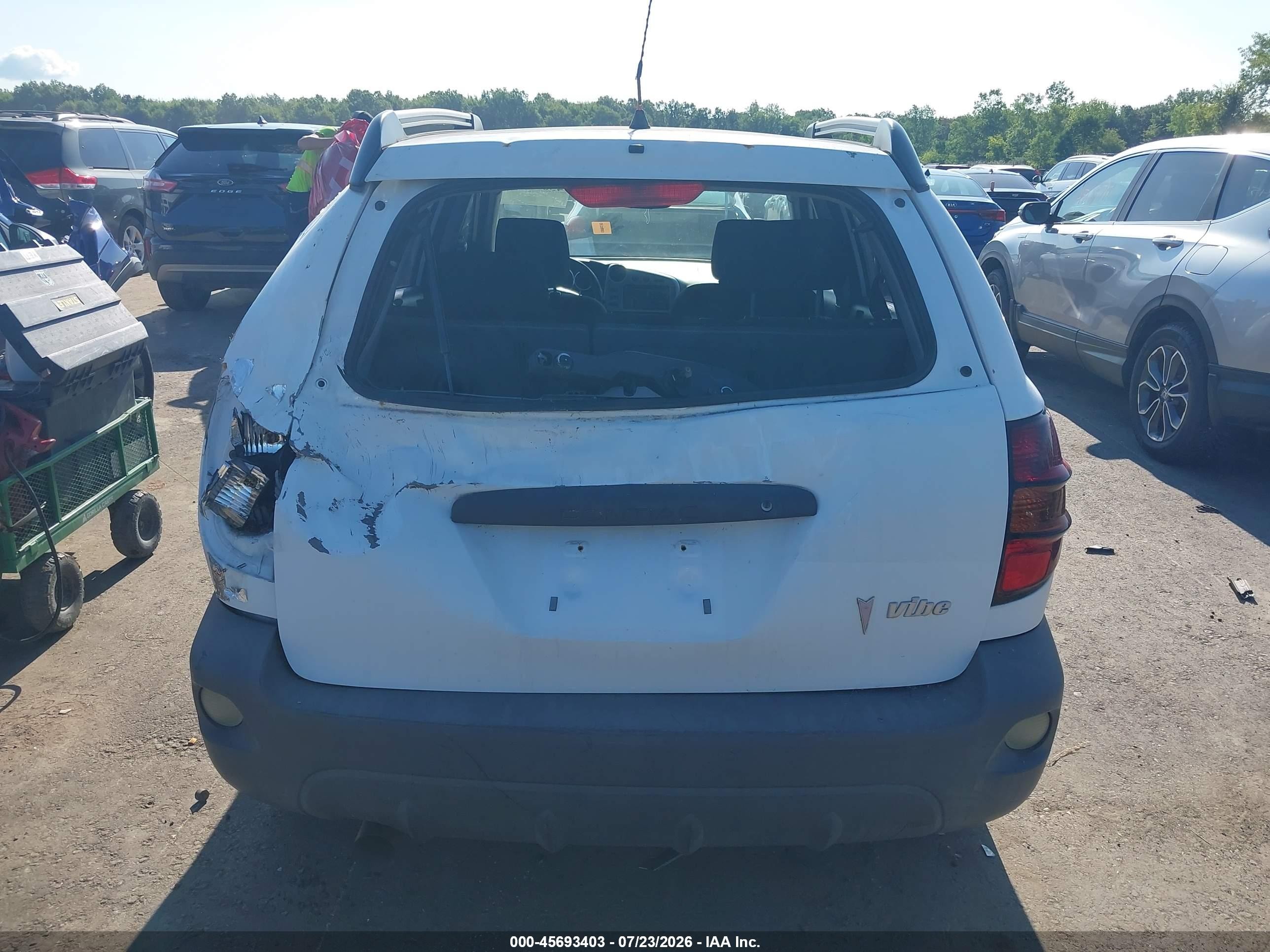 2007 Pontiac Vibe White vin: 5Y2SL67867Z429616