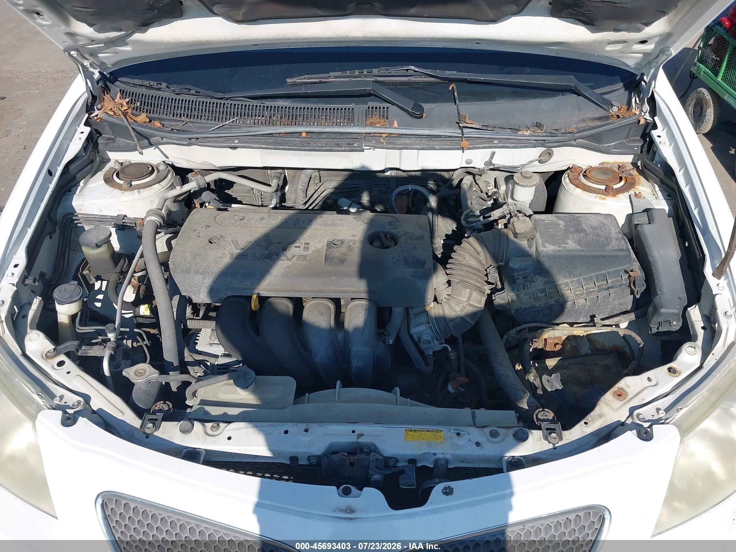 2007 Pontiac Vibe White vin: 5Y2SL67867Z429616