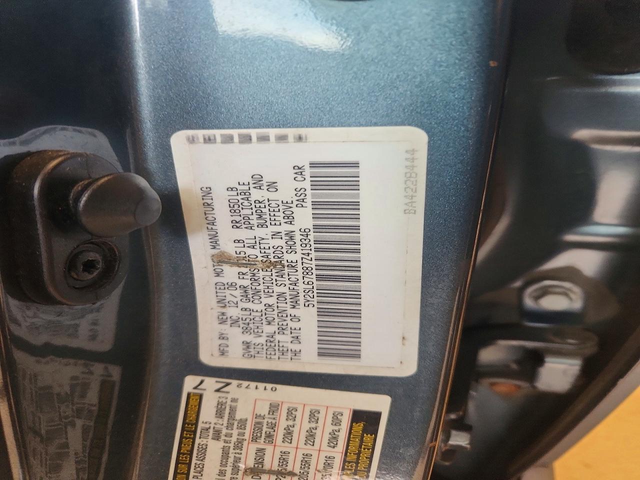 2007 Pontiac Vibe Gray vin: 5Y2SL67887Z419346