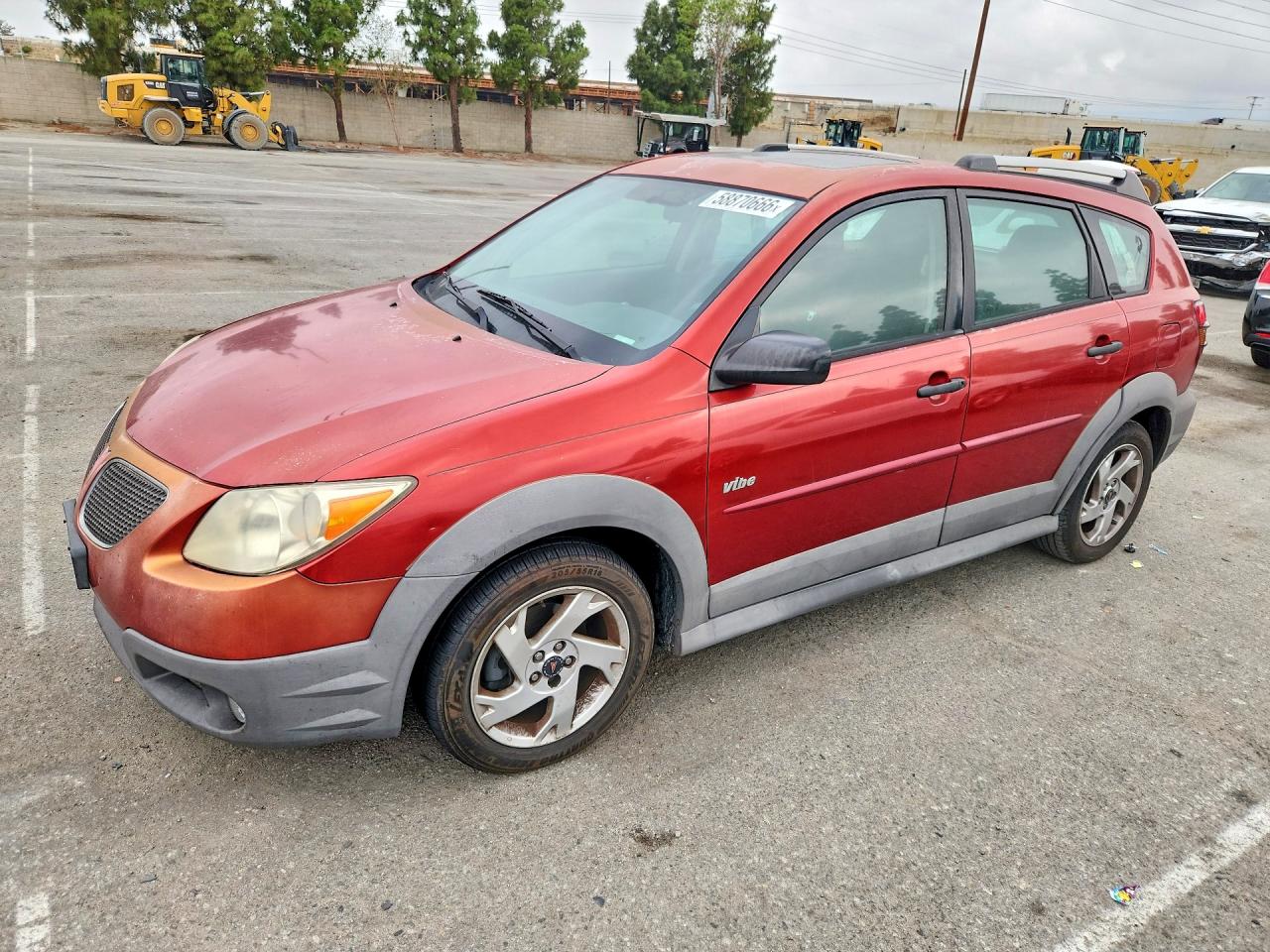 2008 Pontiac Vibe Red vin: 5Y2SL67898Z422290