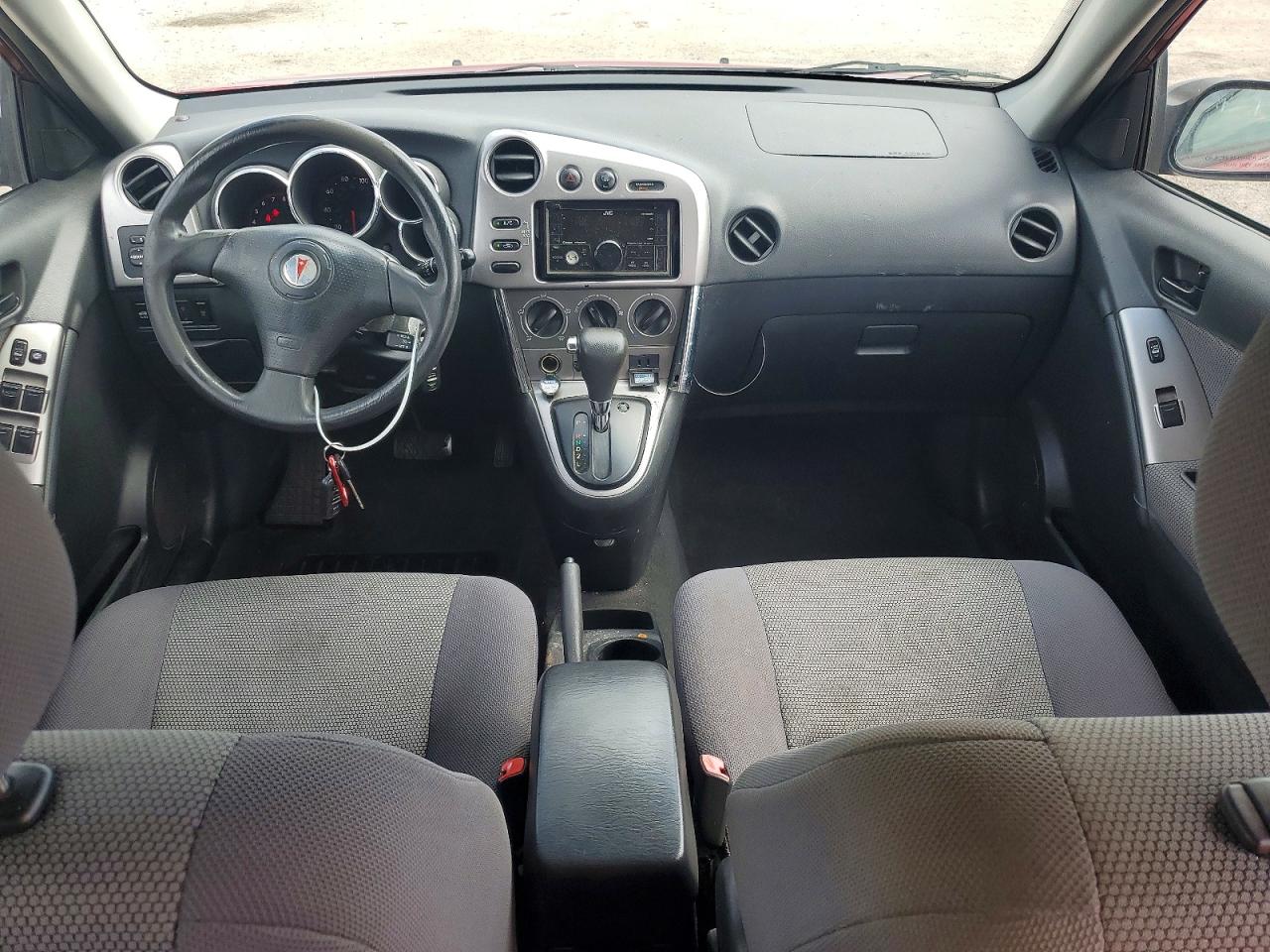 2008 Pontiac Vibe Burgundy vin: 5Y2SL678X8Z419298