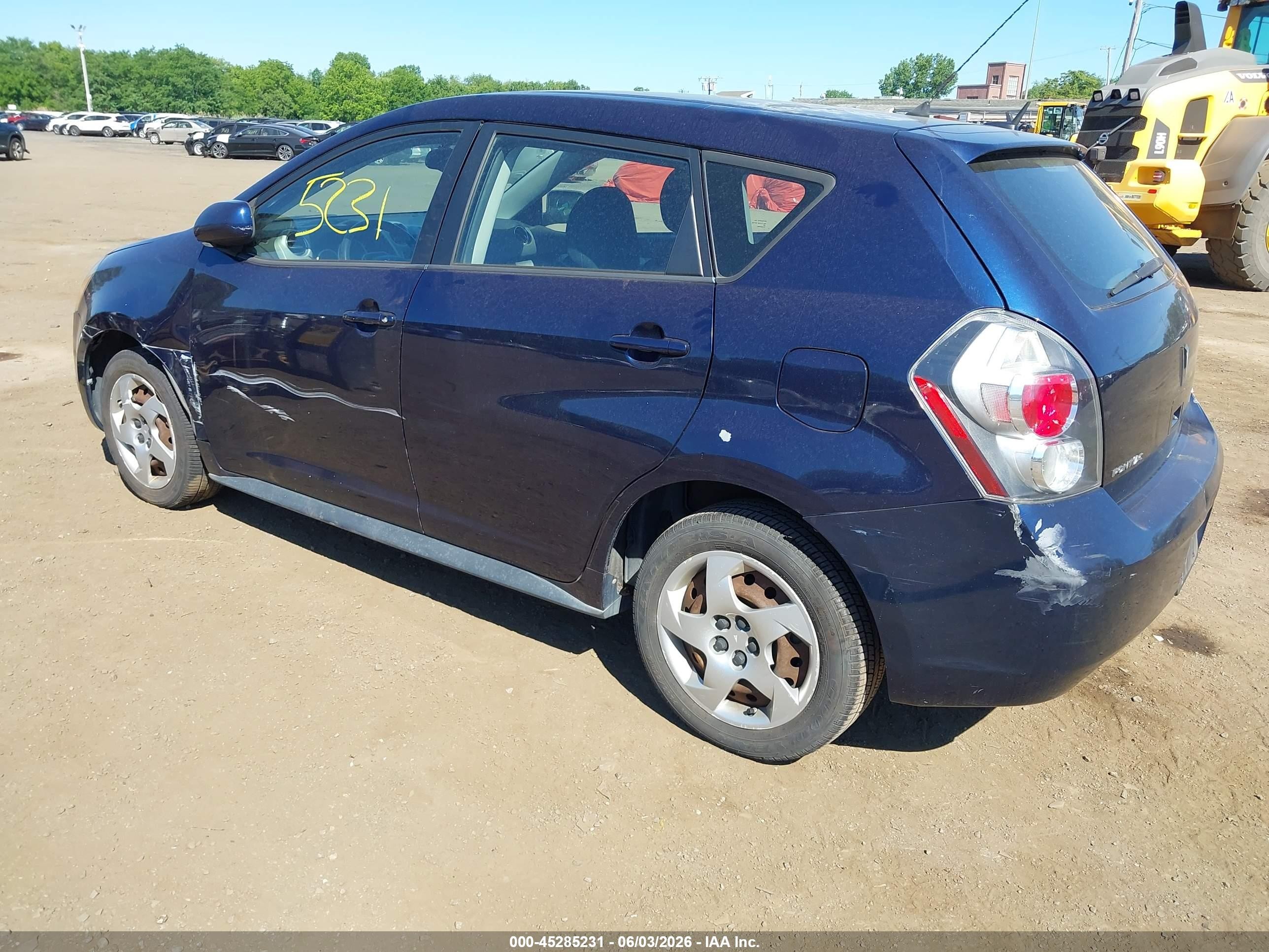 2010 Pontiac Vibe Dark Blue vin: 5Y2SL6E86AZ402149