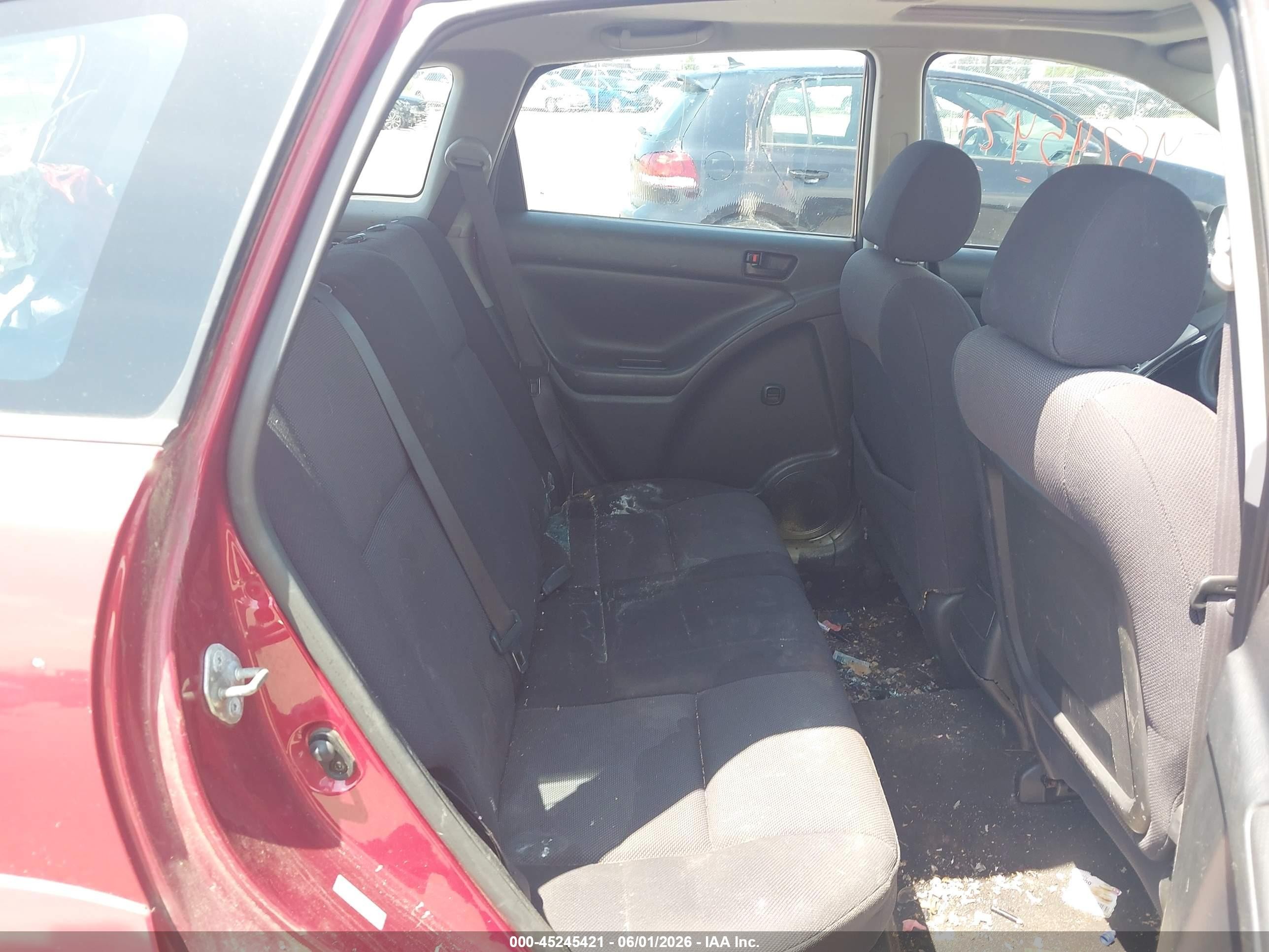 2003 Pontiac Vibe   Red vin: 5Y2SM62813Z449612
