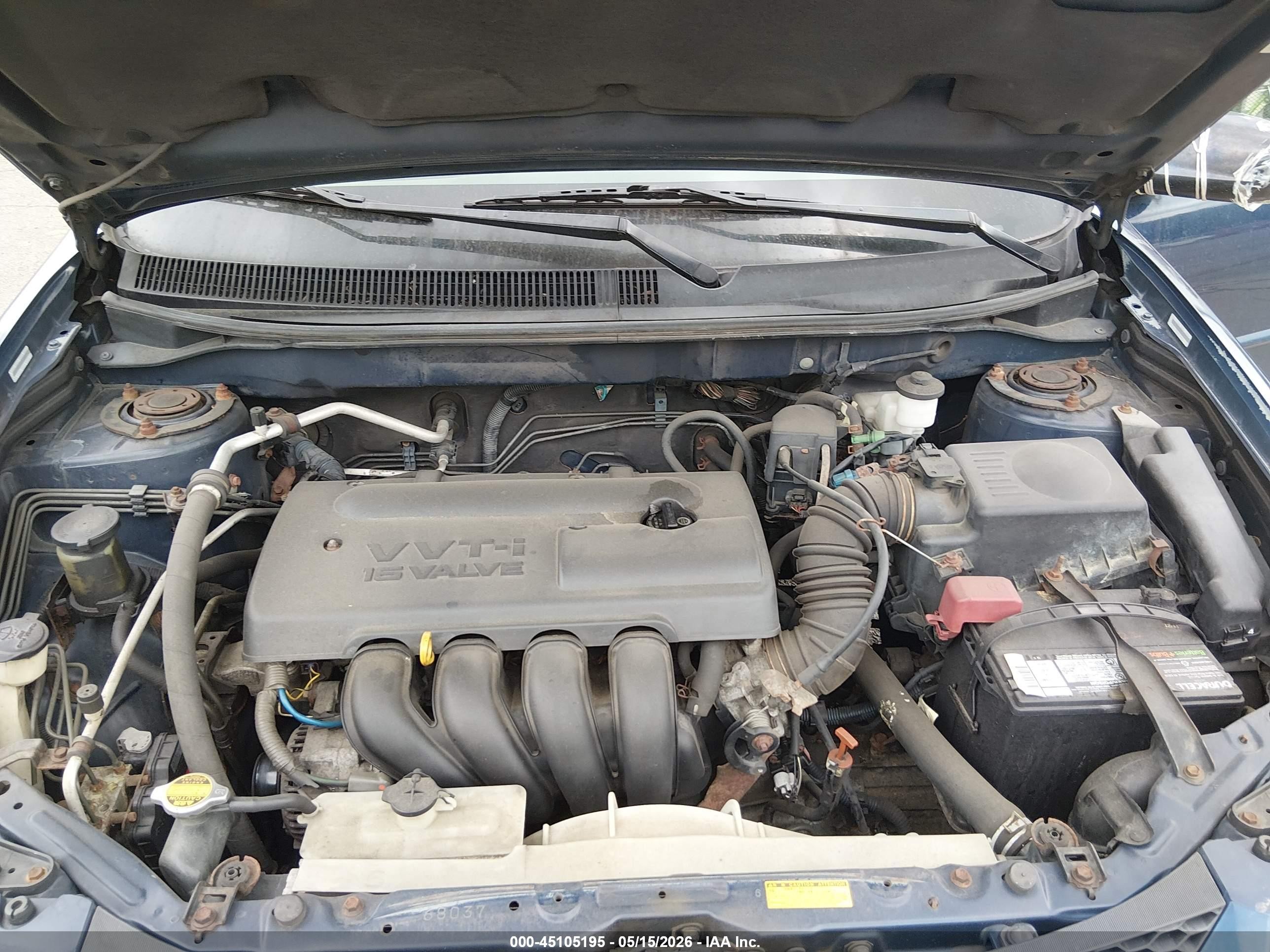 2003 Pontiac Vibe   Blue vin: 5Y2SM62853Z472343