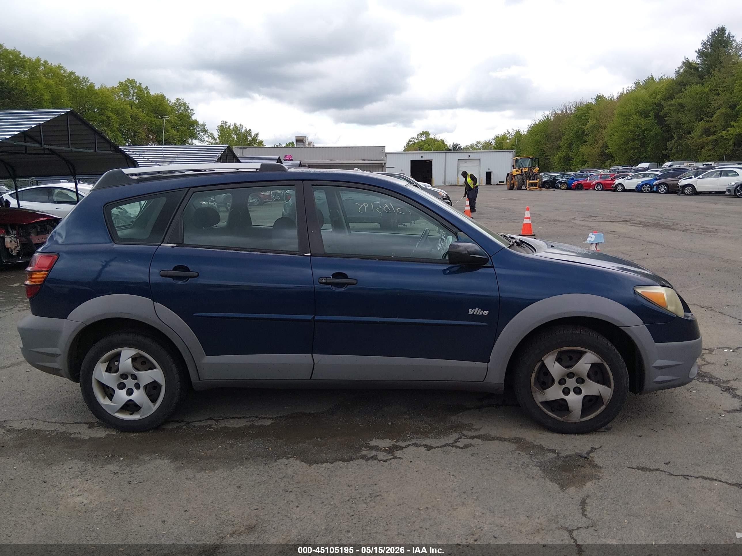 2003 Pontiac Vibe   Blue vin: 5Y2SM62853Z472343