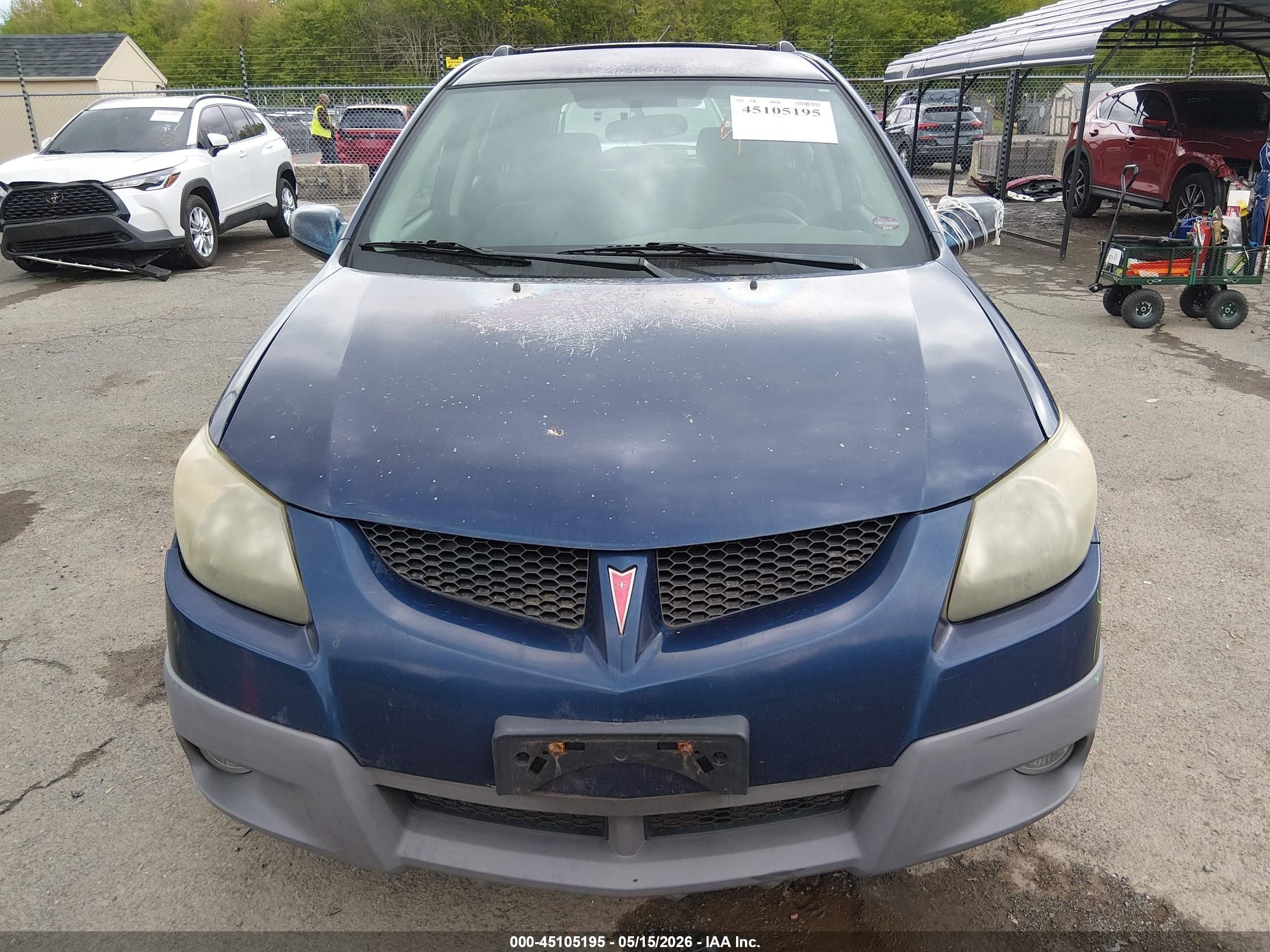 2003 Pontiac Vibe   Blue vin: 5Y2SM62853Z472343
