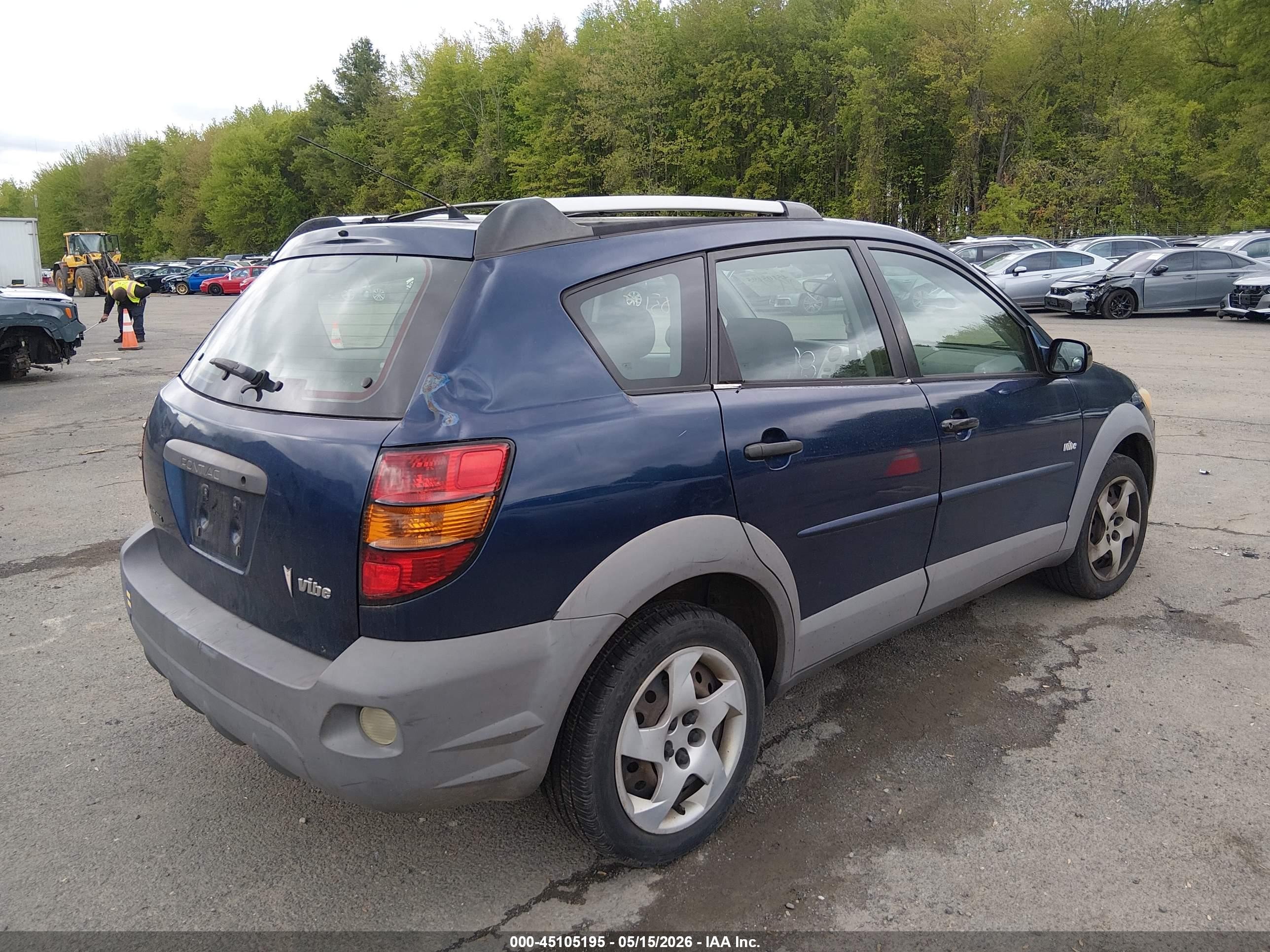 2003 Pontiac Vibe   Blue vin: 5Y2SM62853Z472343