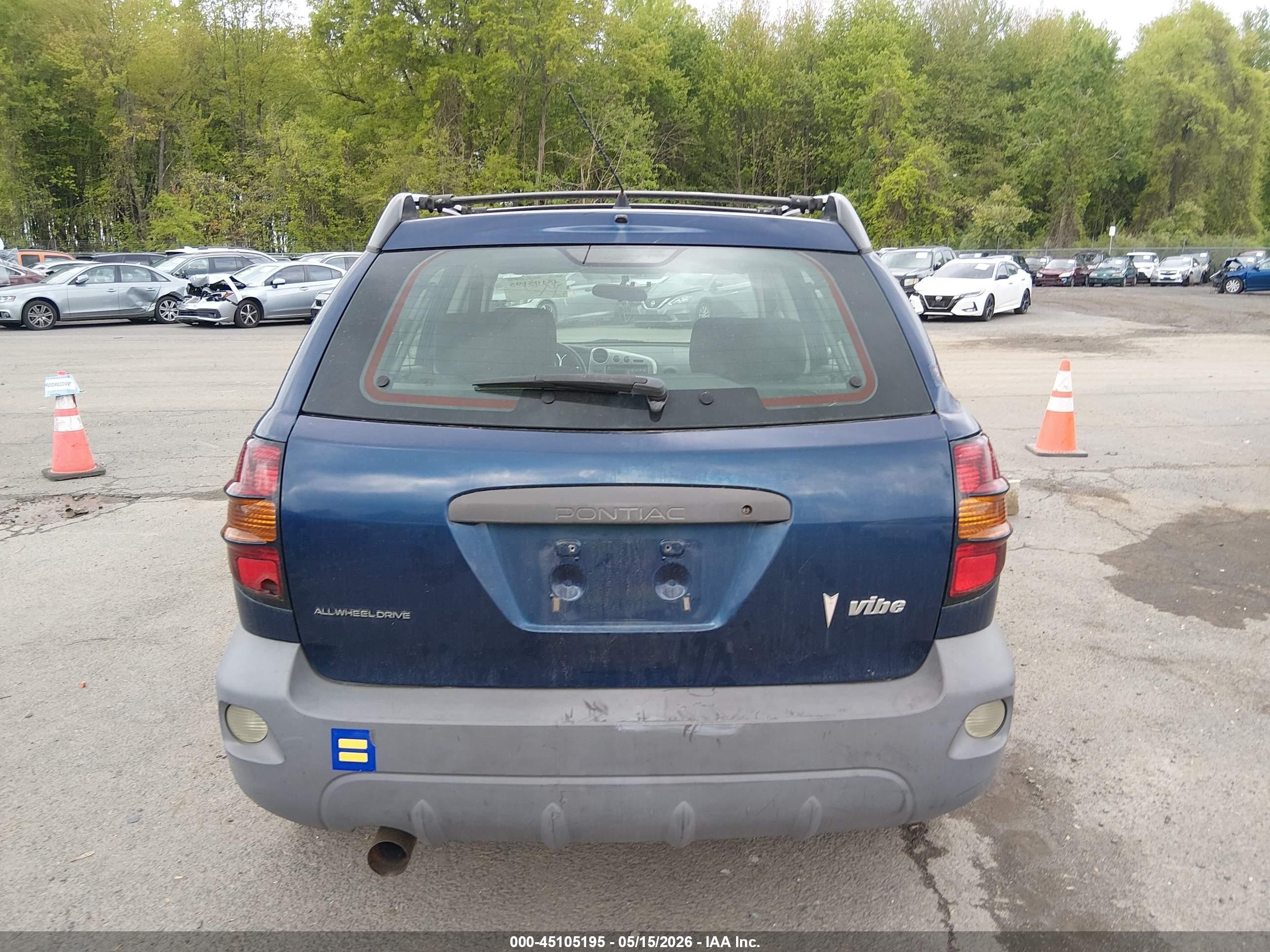 2003 Pontiac Vibe   Blue vin: 5Y2SM62853Z472343