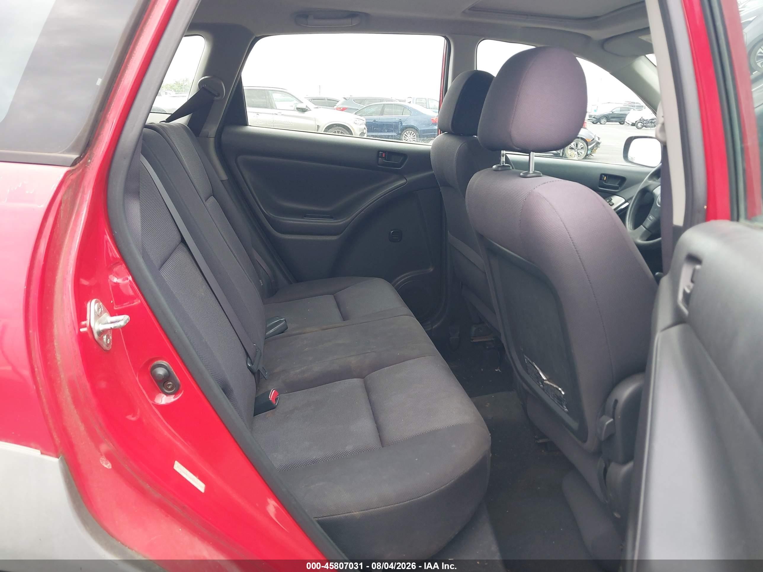 2003 Pontiac Vibe   Red vin: 5Y2SM62883Z417255