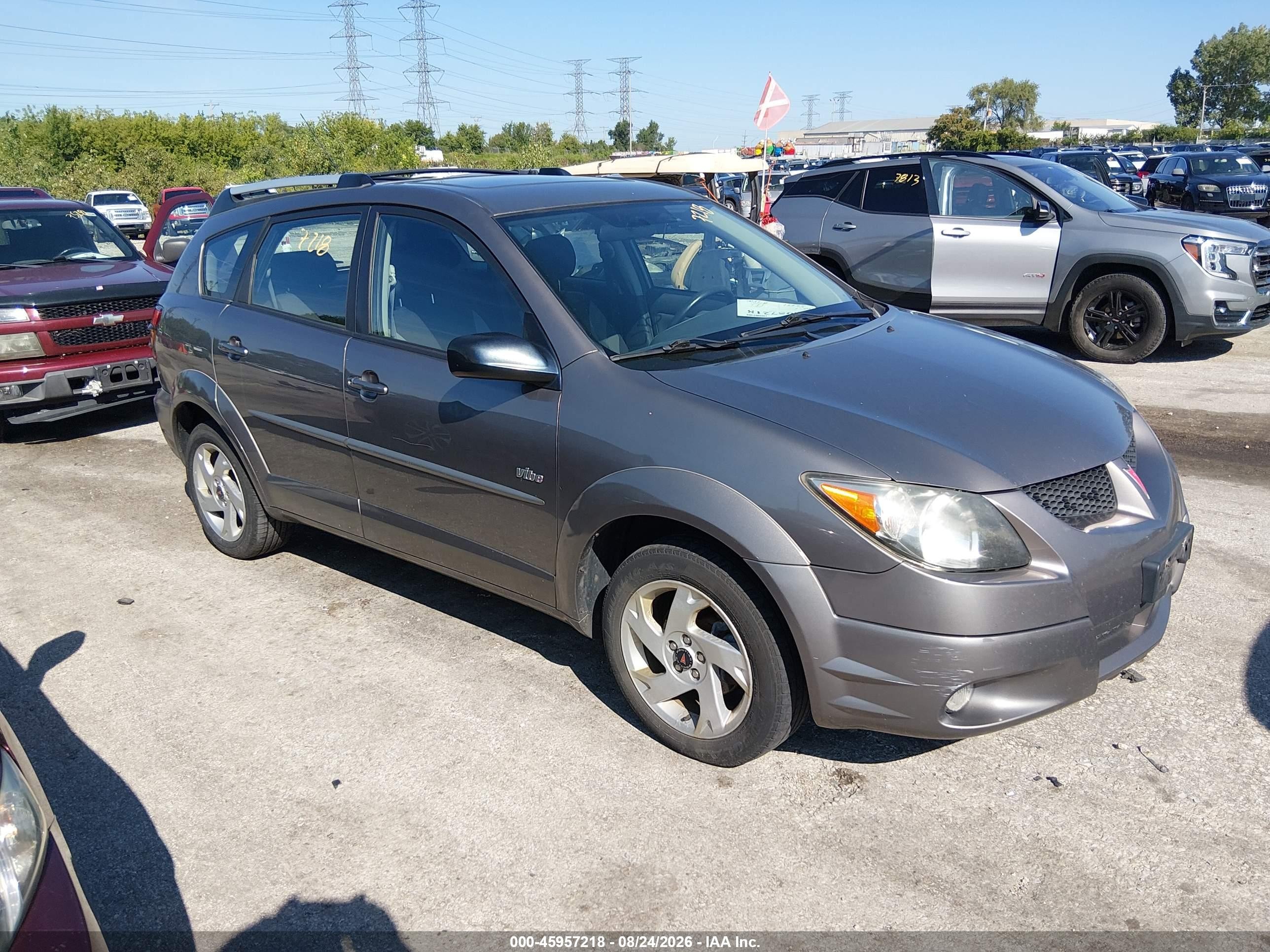 2003 Pontiac Vibe   Gray vin: 5Y2SM62893Z477268