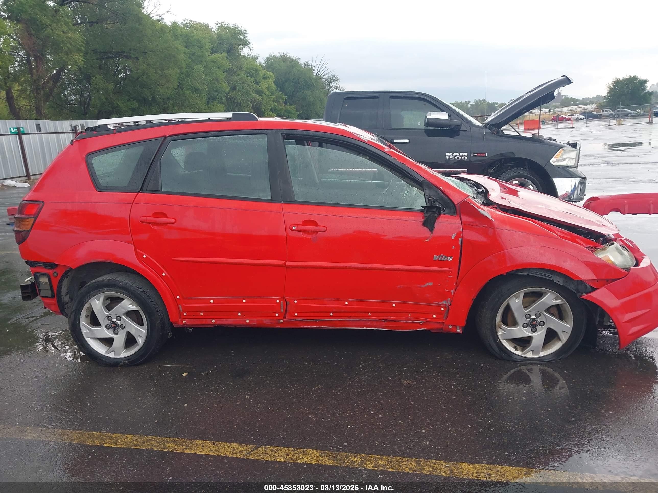2004 Pontiac Vibe   Красный vin: 5Y2SM62894Z445003