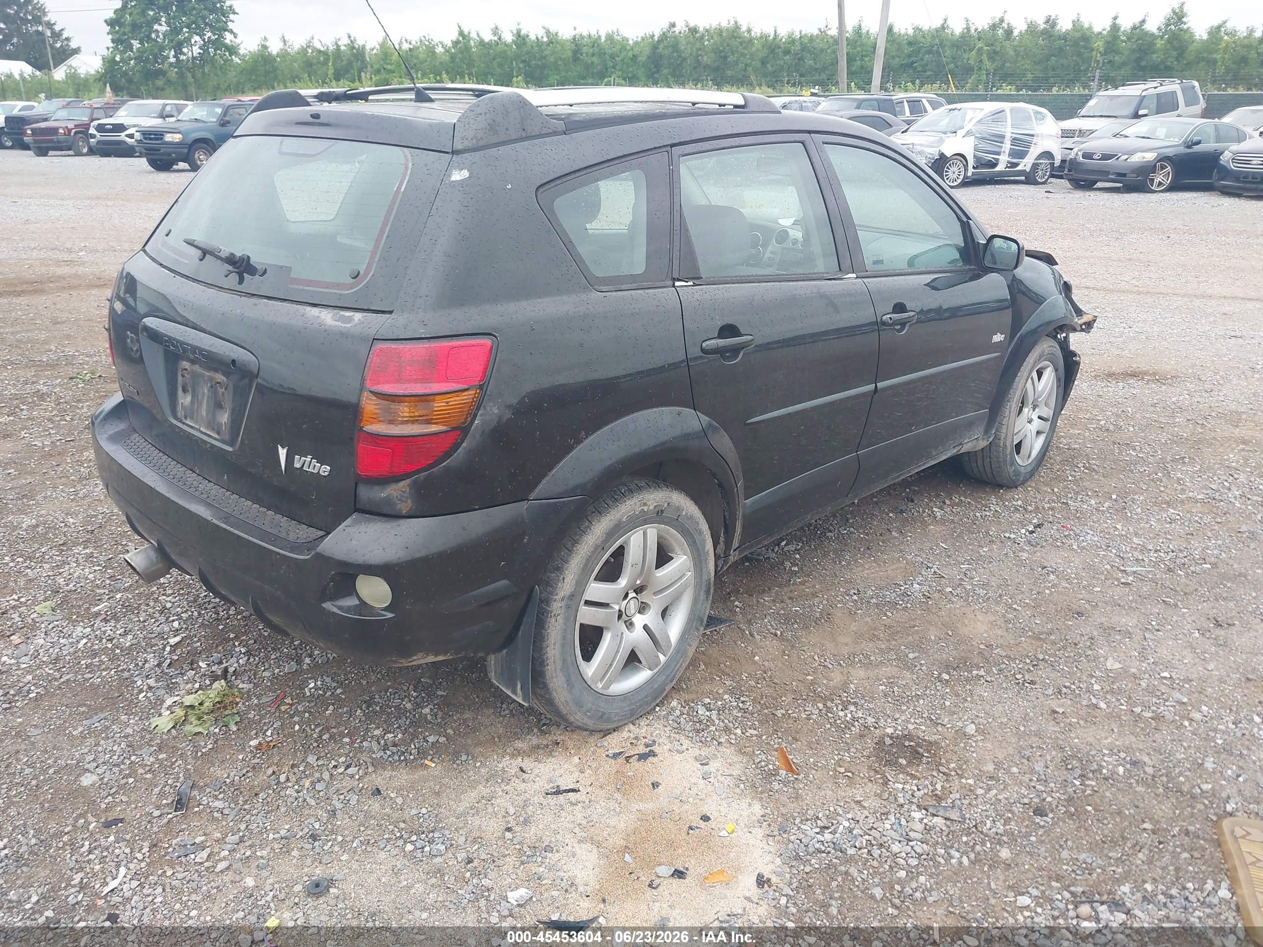 2004 Pontiac Vibe Black vin: 5Y2SM628X4Z449173
