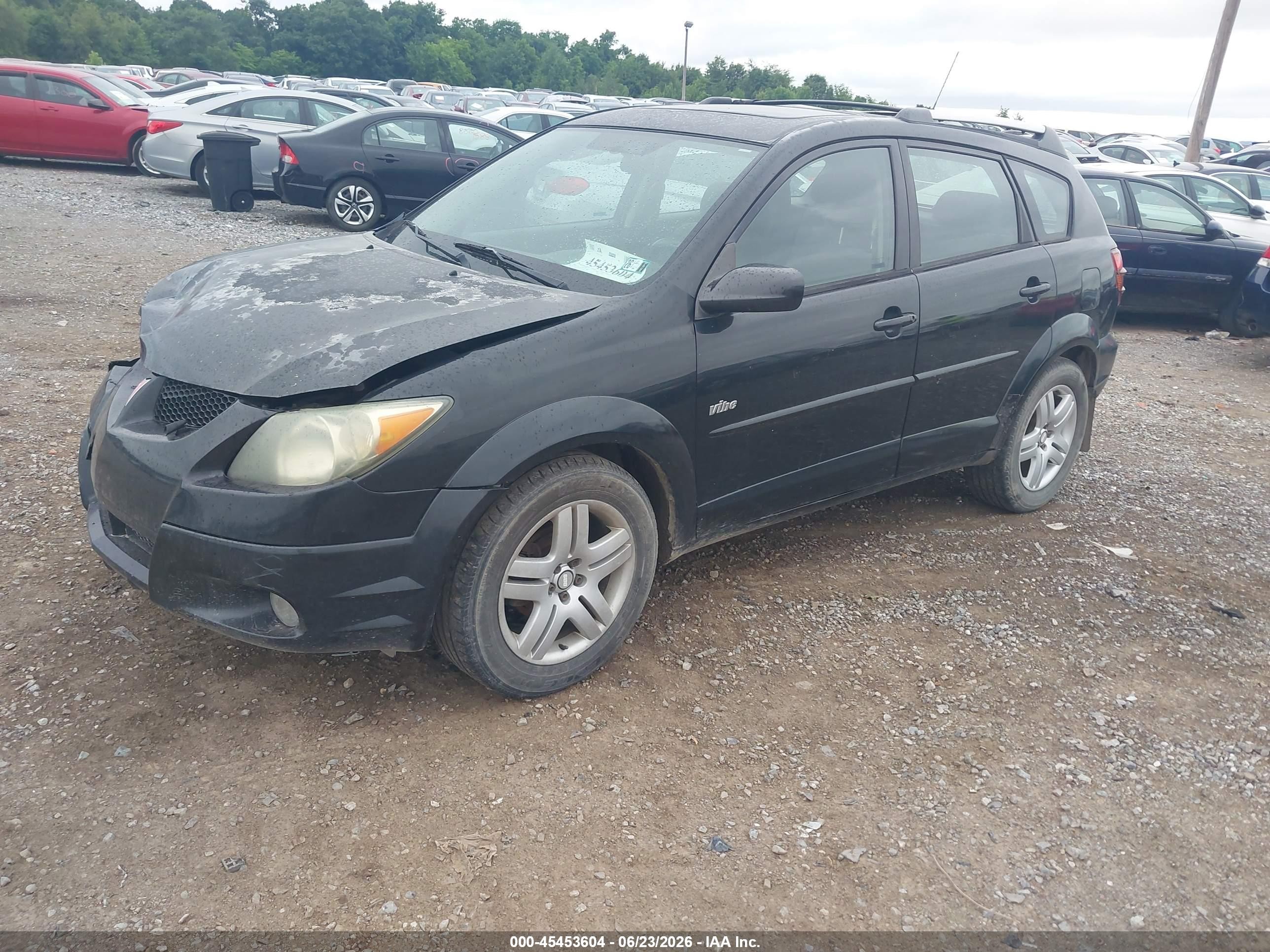 2004 Pontiac Vibe Black vin: 5Y2SM628X4Z449173