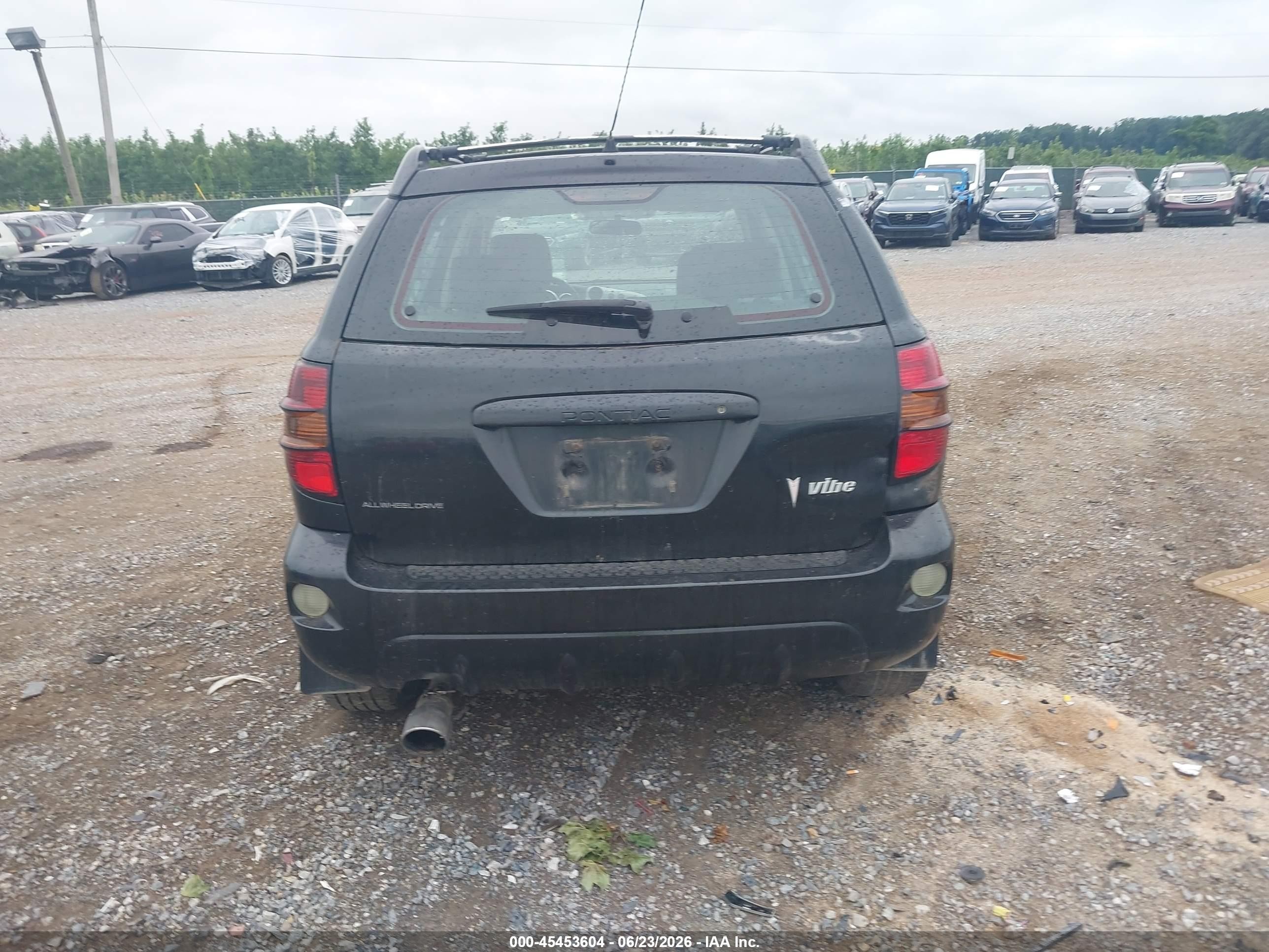 2004 Pontiac Vibe Black vin: 5Y2SM628X4Z449173