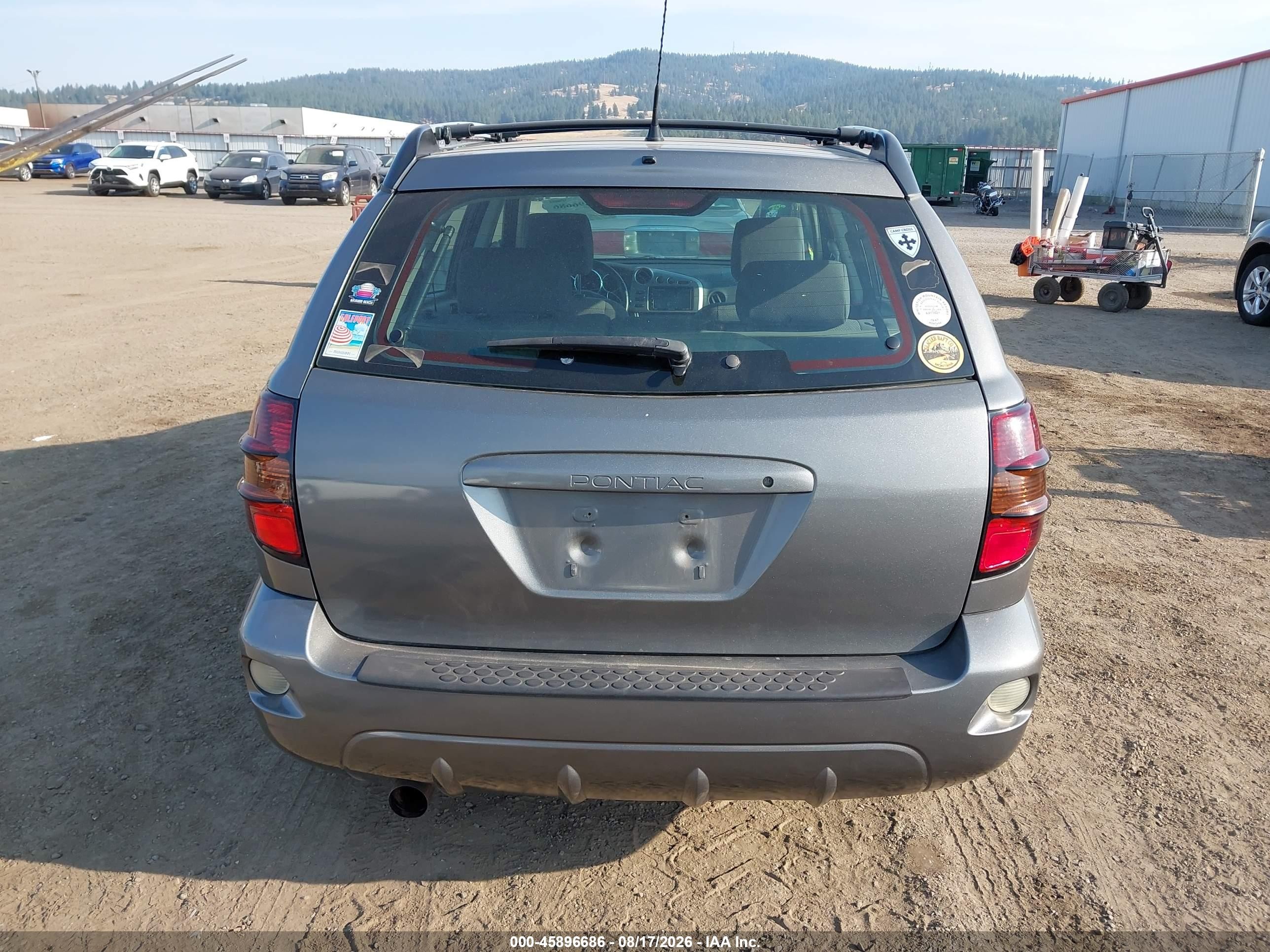 2005 Pontiac Vibe   Серый vin: 5Y2SM638X5Z476955