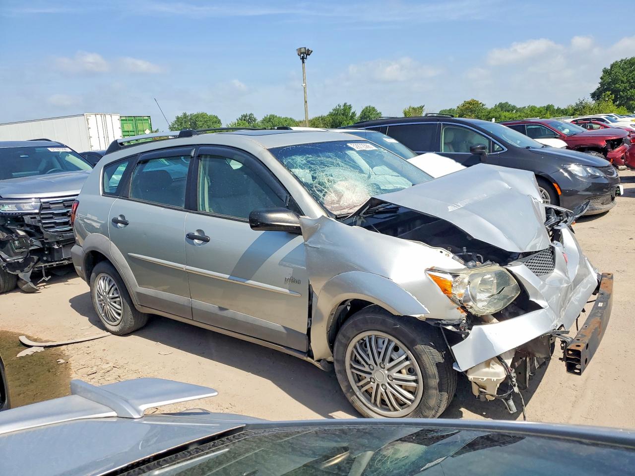 2003 Pontiac Vibe Серебряный vin: 5Y2SM64833Z477747