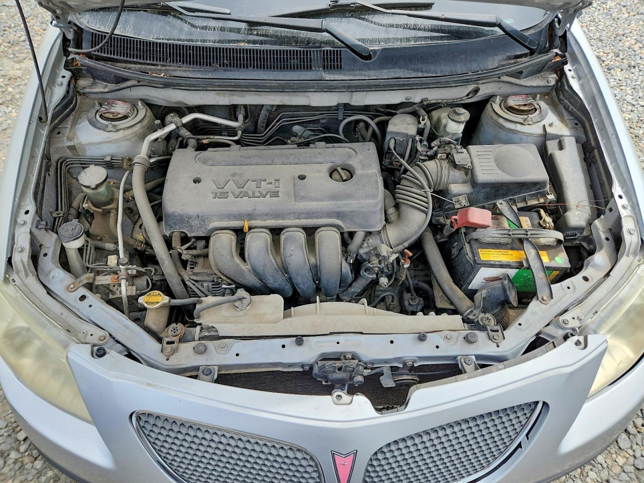 2006 Pontiac Vibe Silver vin: 5Y2SM658X6Z406662