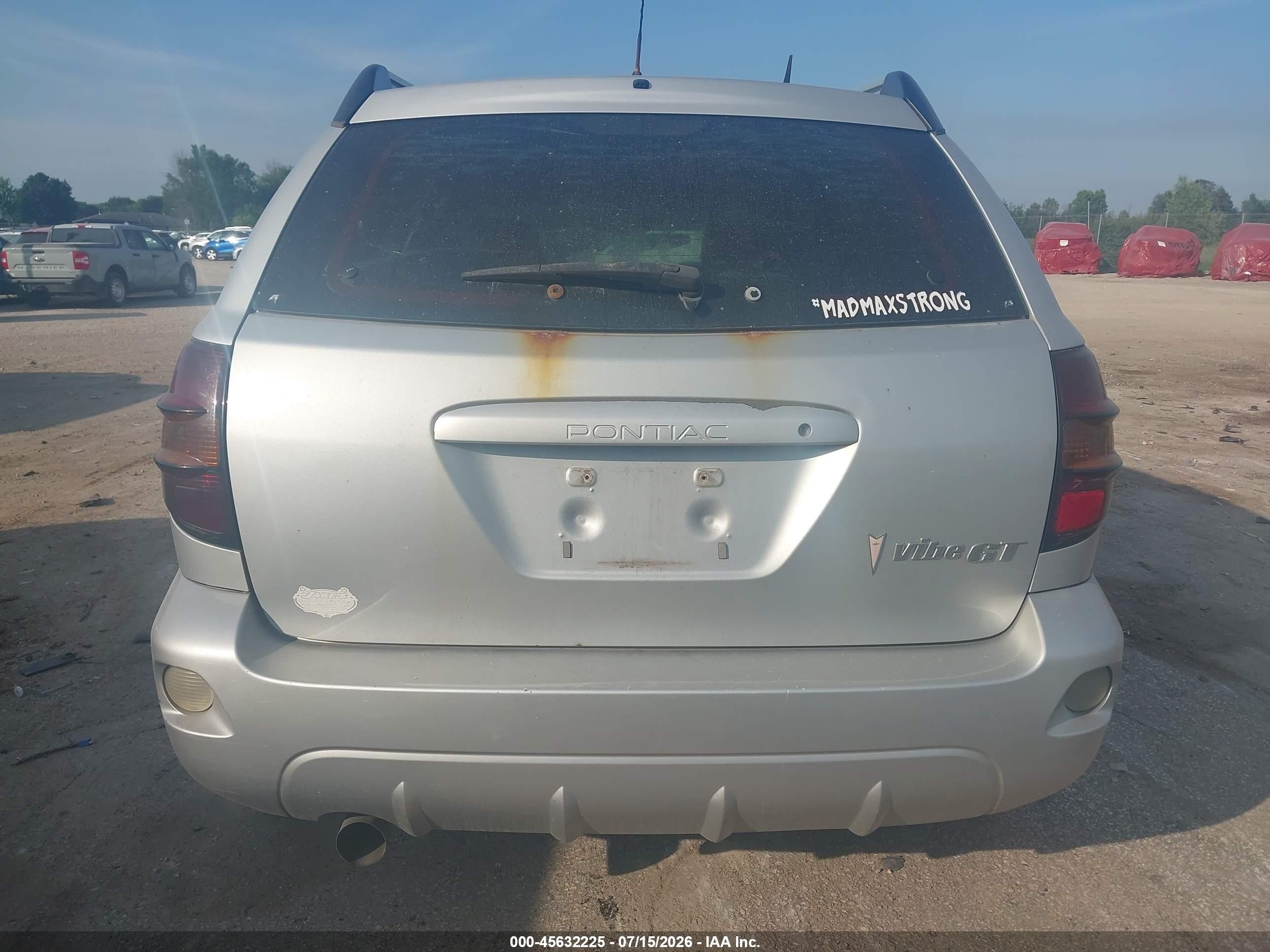 2005 Pontiac Vibe Gt Gray vin: 5Y2SN63LX5Z429751