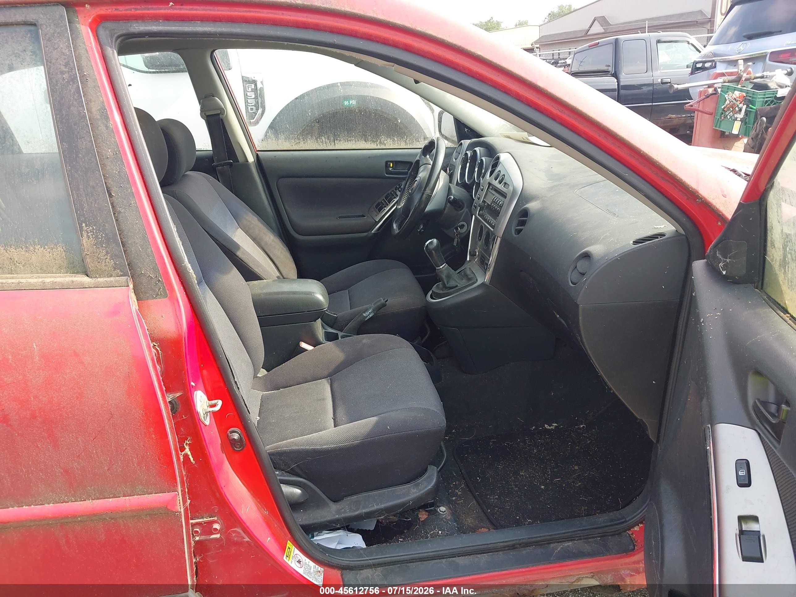 2003 Pontiac Vibe Gt Red vin: 5Y2SN64L23Z420246