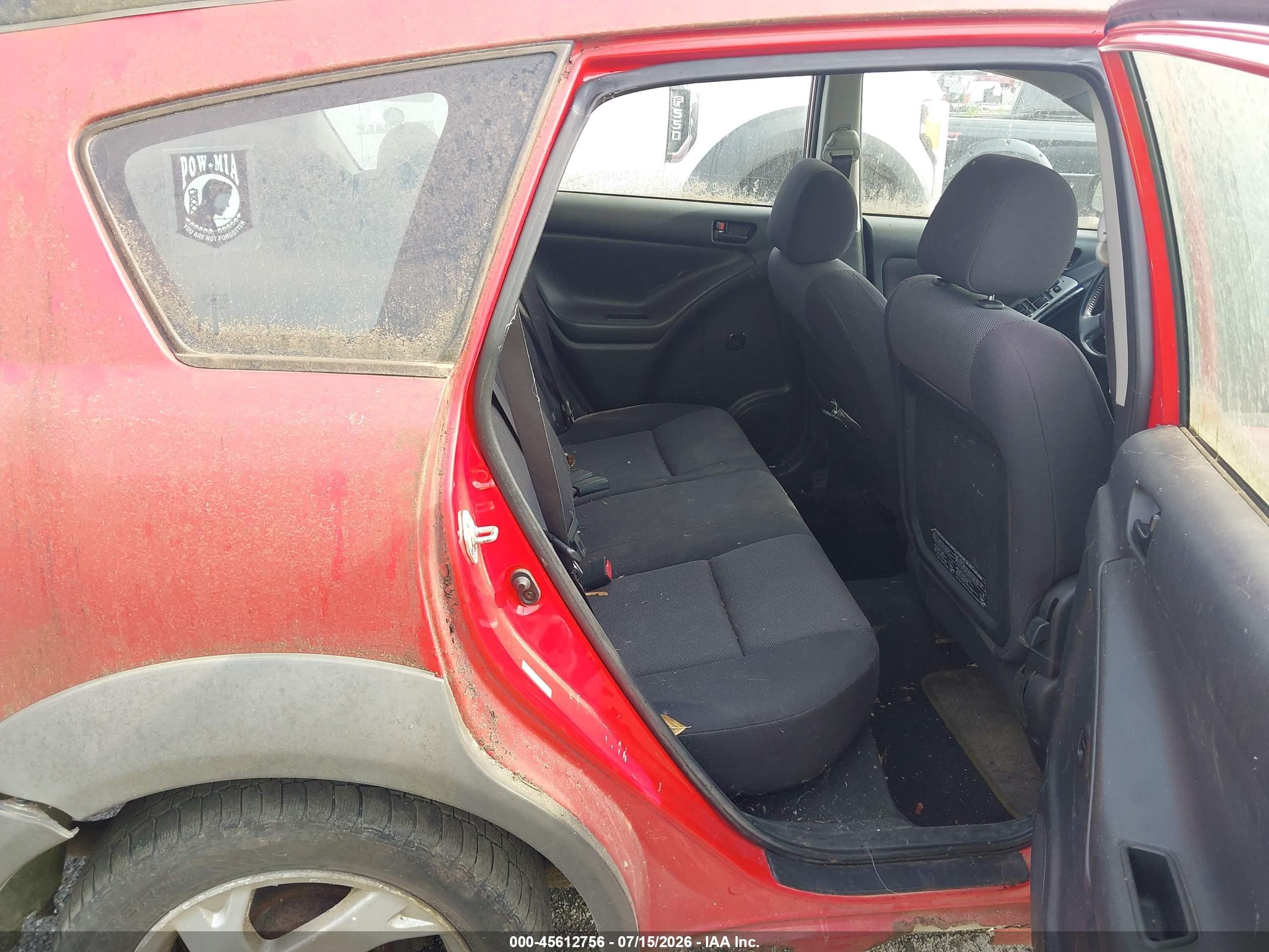 2003 Pontiac Vibe Gt Red vin: 5Y2SN64L23Z420246