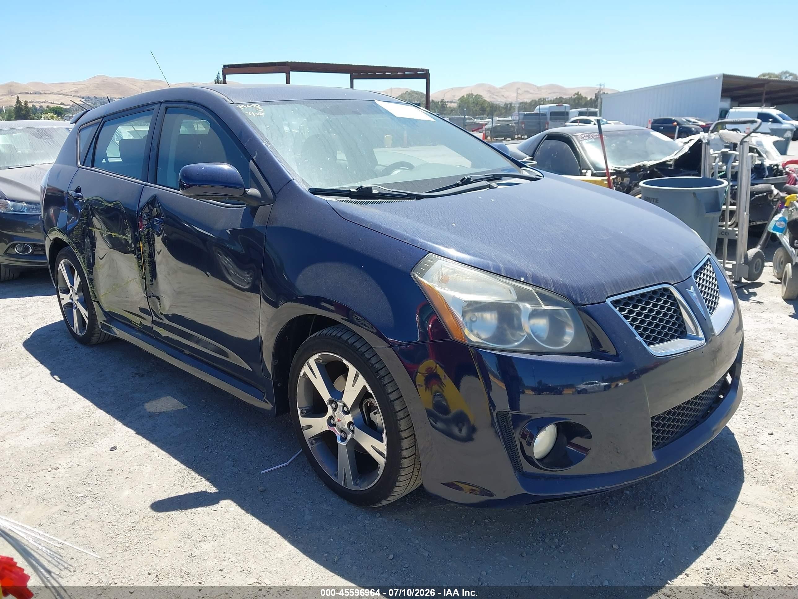 2009 Pontiac Vibe Gt Dark Blue vin: 5Y2SN67009Z448895