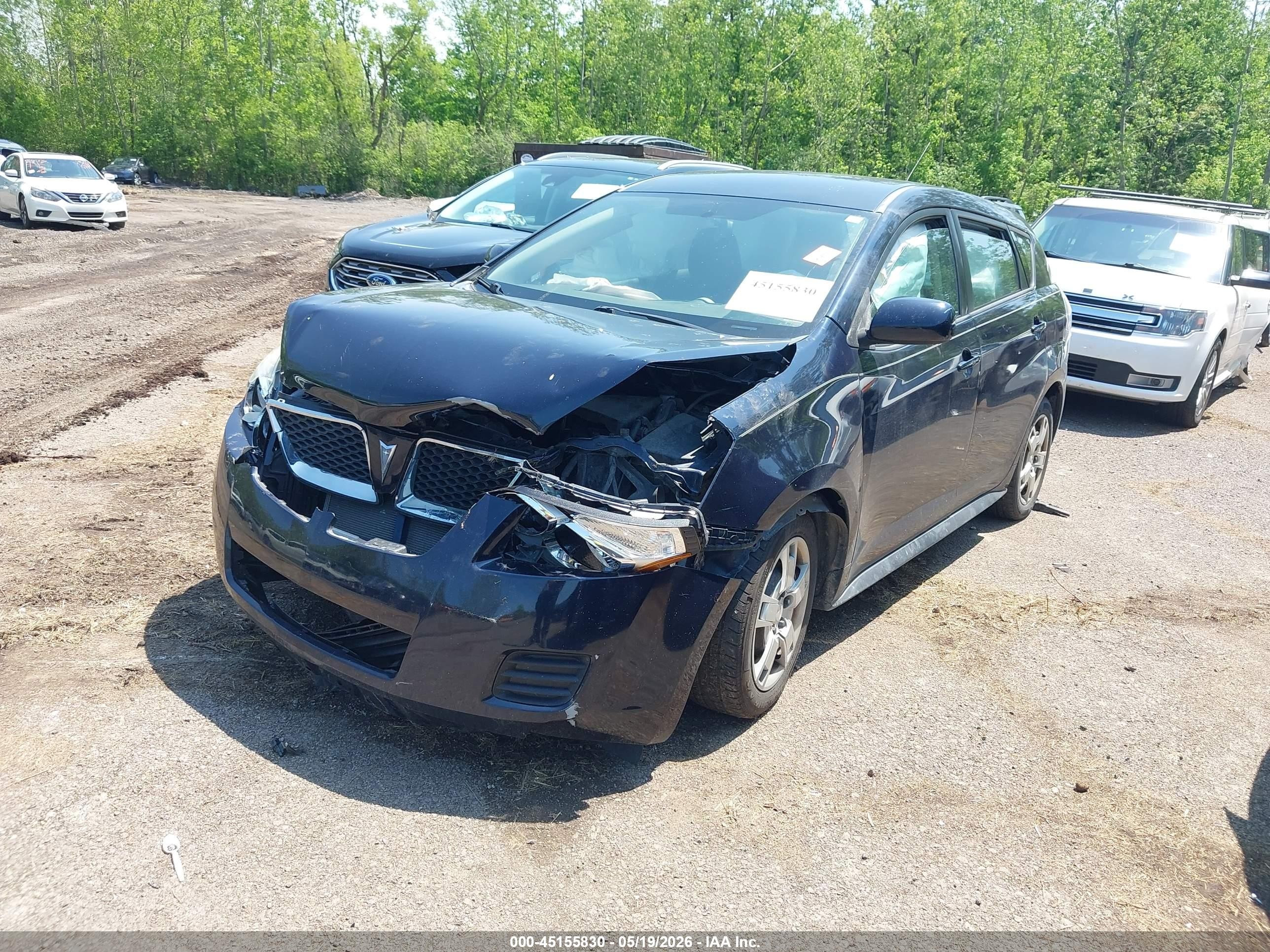 2009 Pontiac Vibe Blue vin: 5Y2SP67019Z411428
