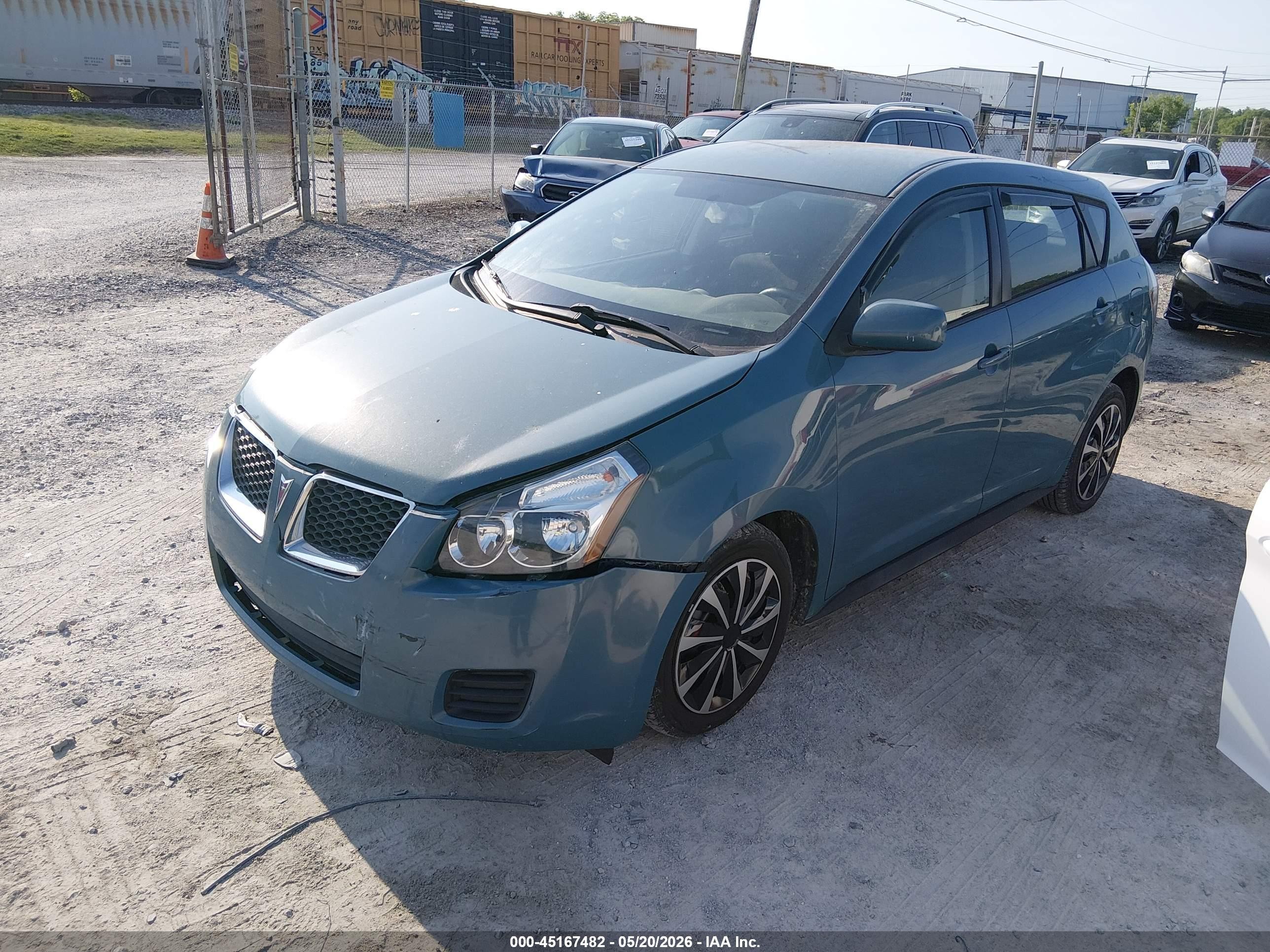 2009 Pontiac Vibe   Blue vin: 5Y2SP67019Z467840