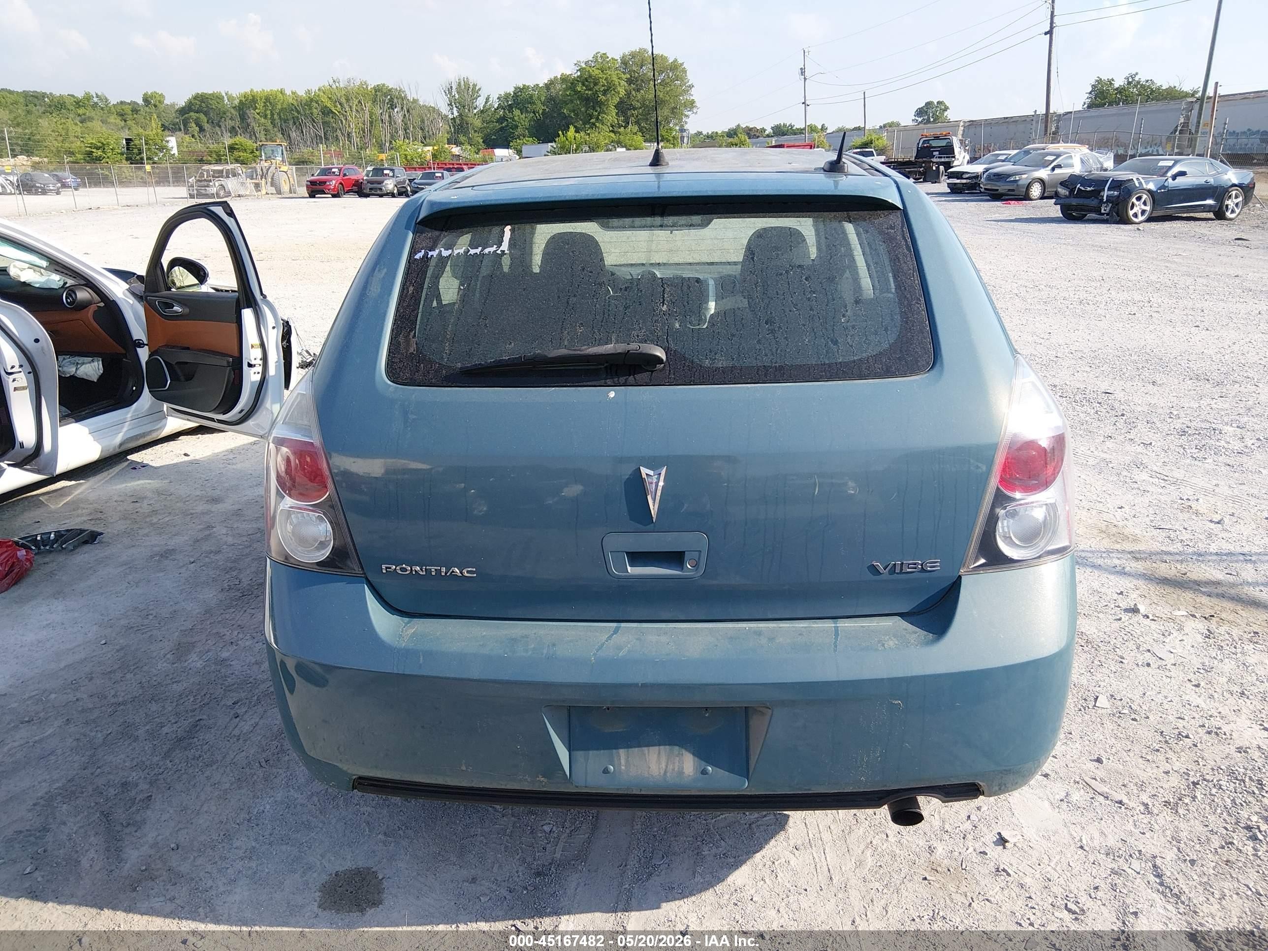 2009 Pontiac Vibe   Blue vin: 5Y2SP67019Z467840