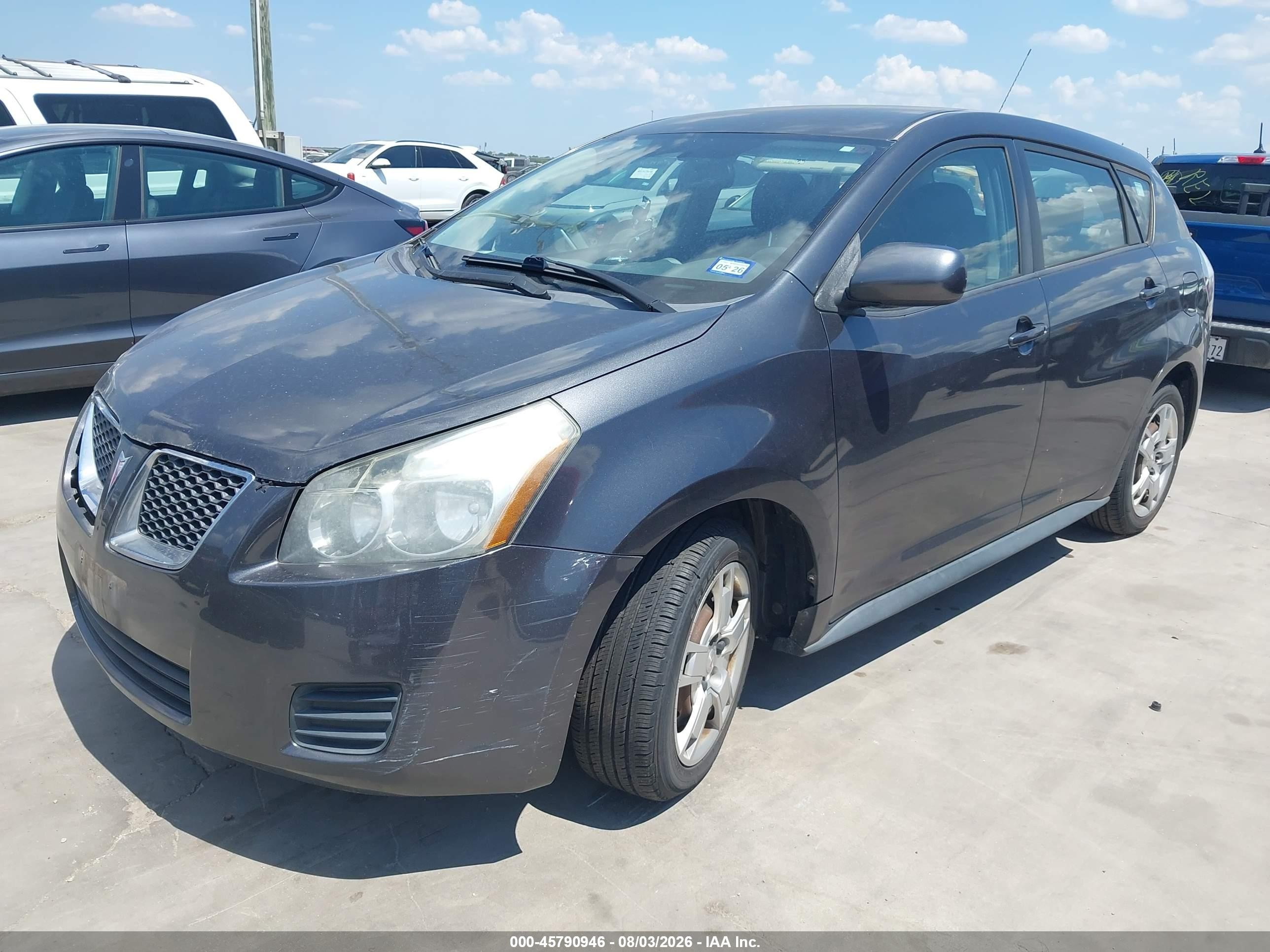 2009 Pontiac Vibe   Gray vin: 5Y2SP67019Z474299