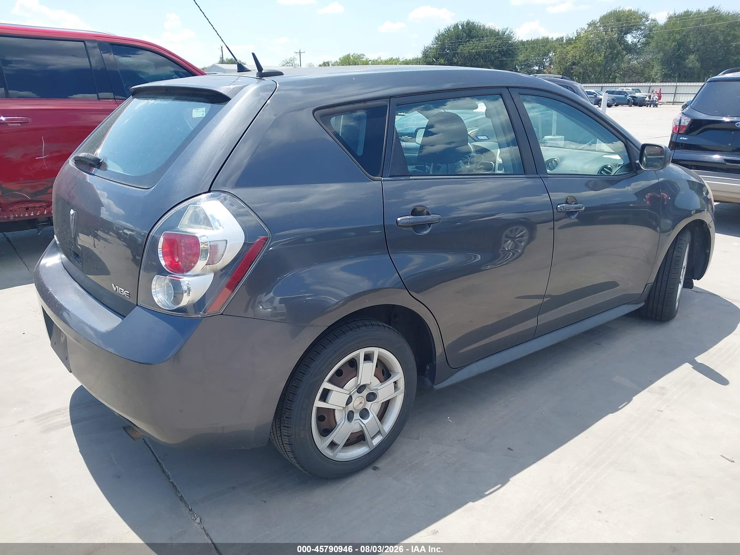 2009 Pontiac Vibe   Gray vin: 5Y2SP67019Z474299