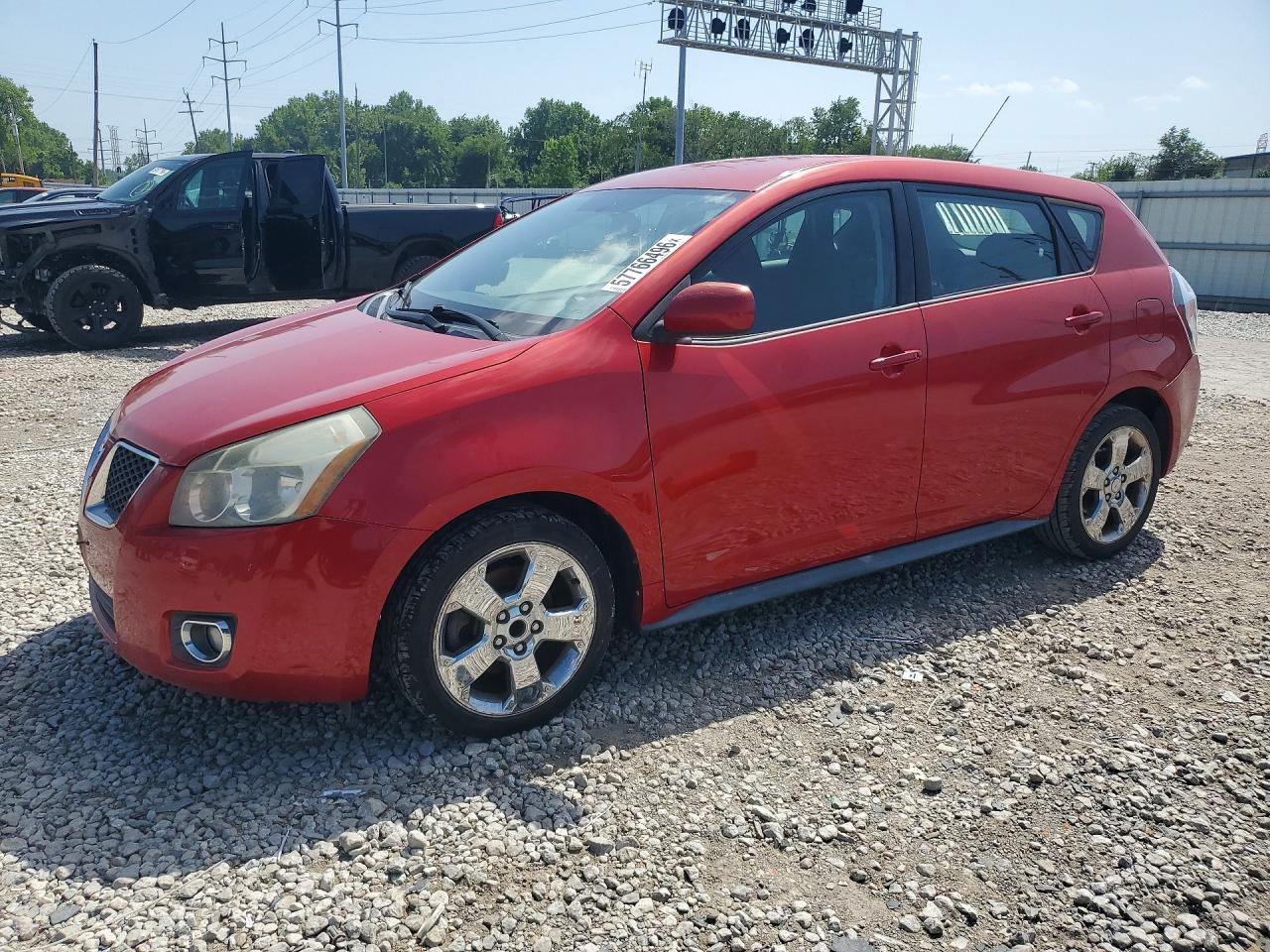 2009 Pontiac Vibe Красный vin: 5Y2SP67029Z422678