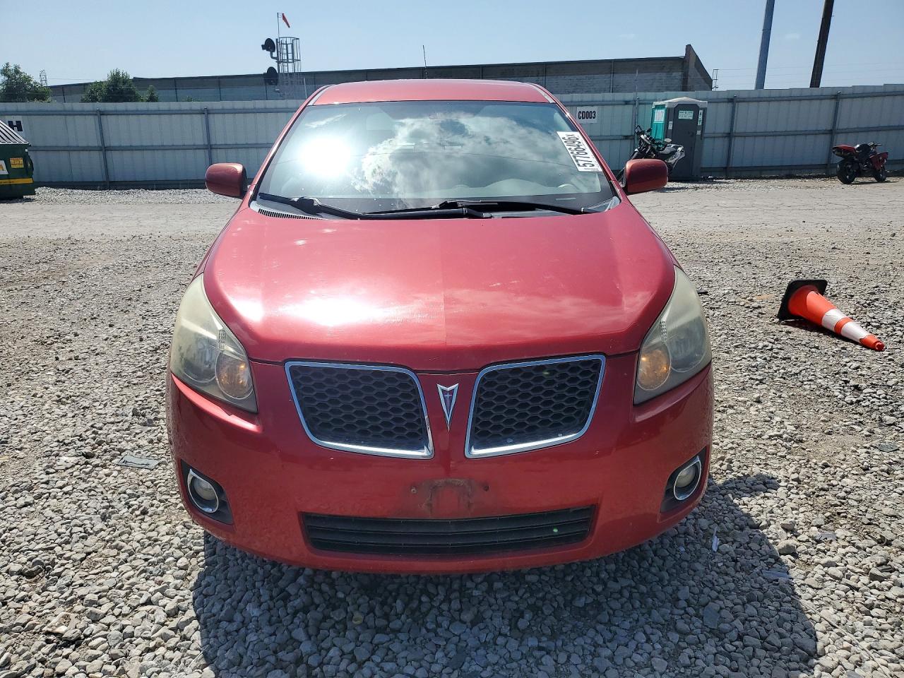 2009 Pontiac Vibe Красный vin: 5Y2SP67029Z422678