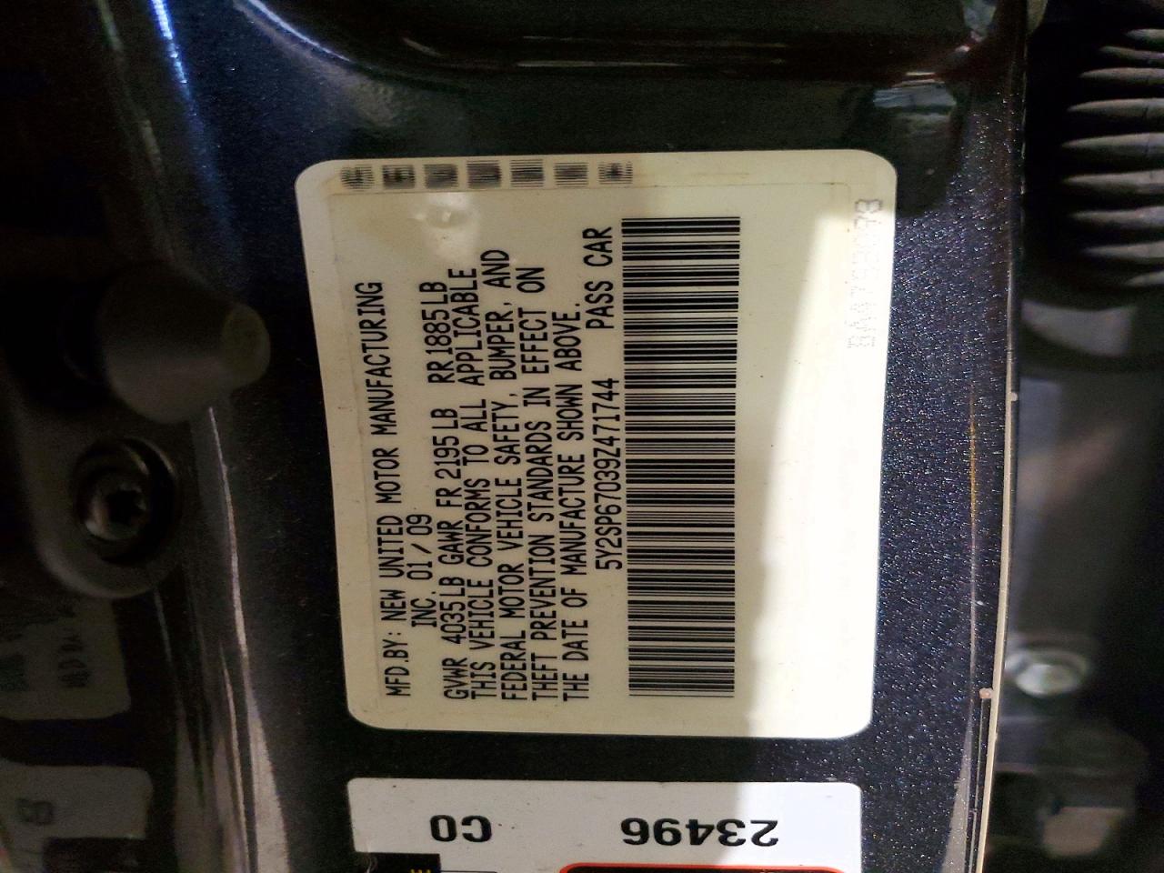 2009 Pontiac Vibe Gray vin: 5Y2SP67039Z471744