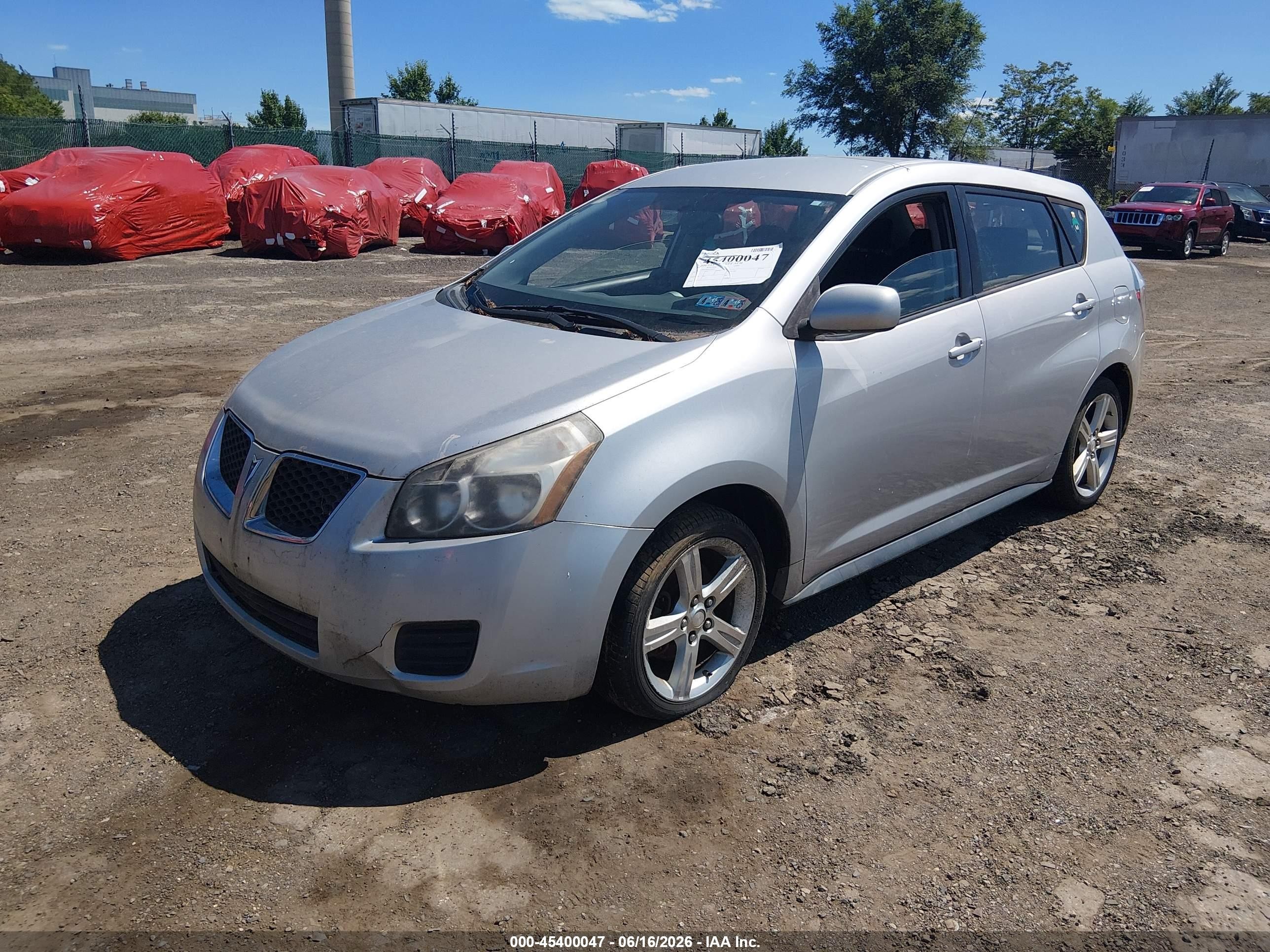 2009 Pontiac Vibe   Silver vin: 5Y2SP67059Z456632