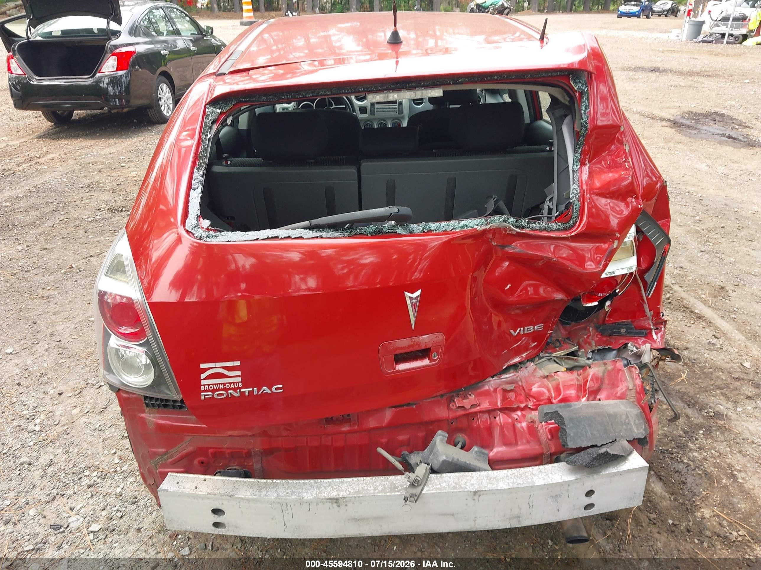 2009 Pontiac Vibe   Red vin: 5Y2SP67079Z417766