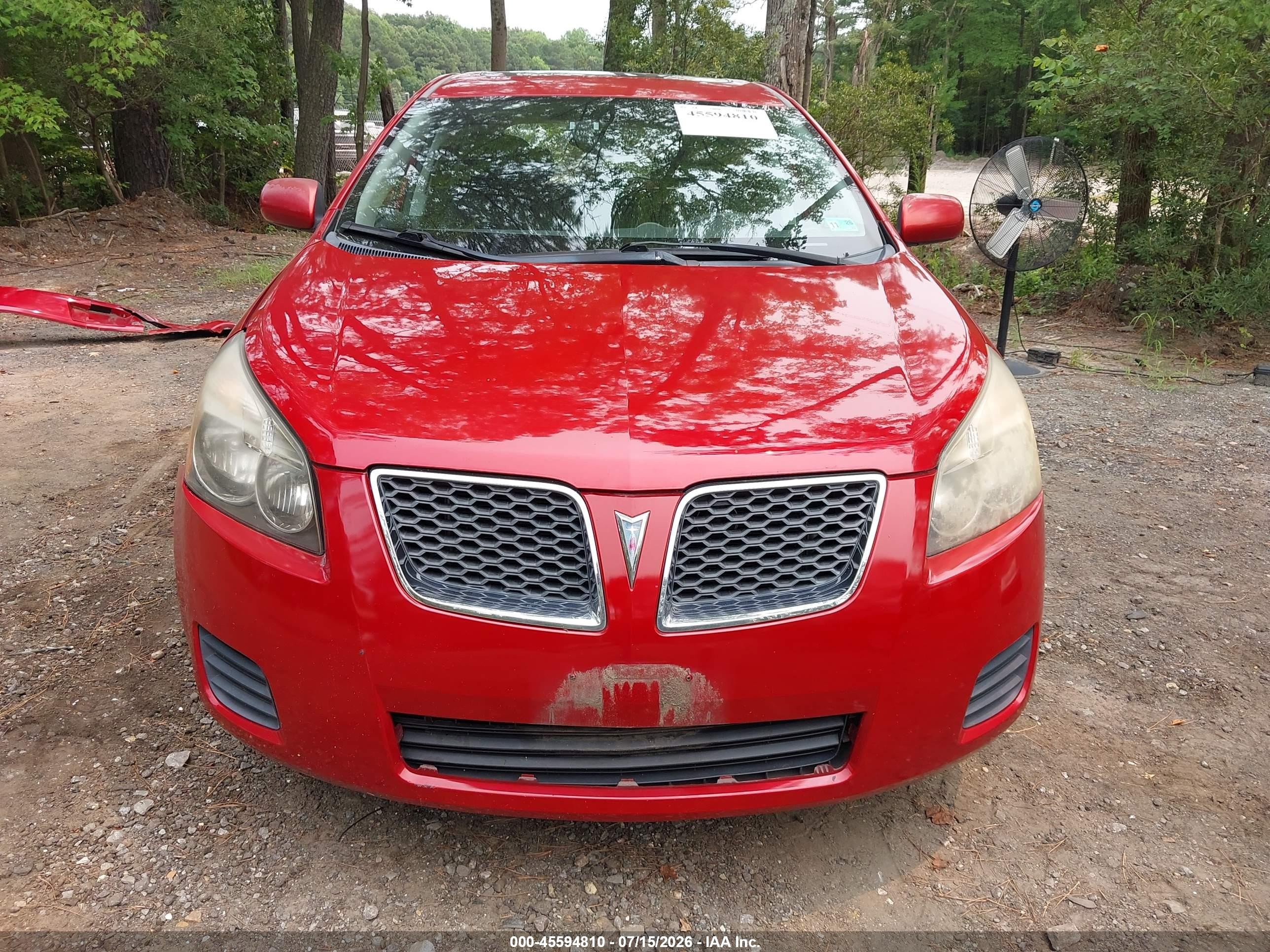2009 Pontiac Vibe   Red vin: 5Y2SP67079Z417766