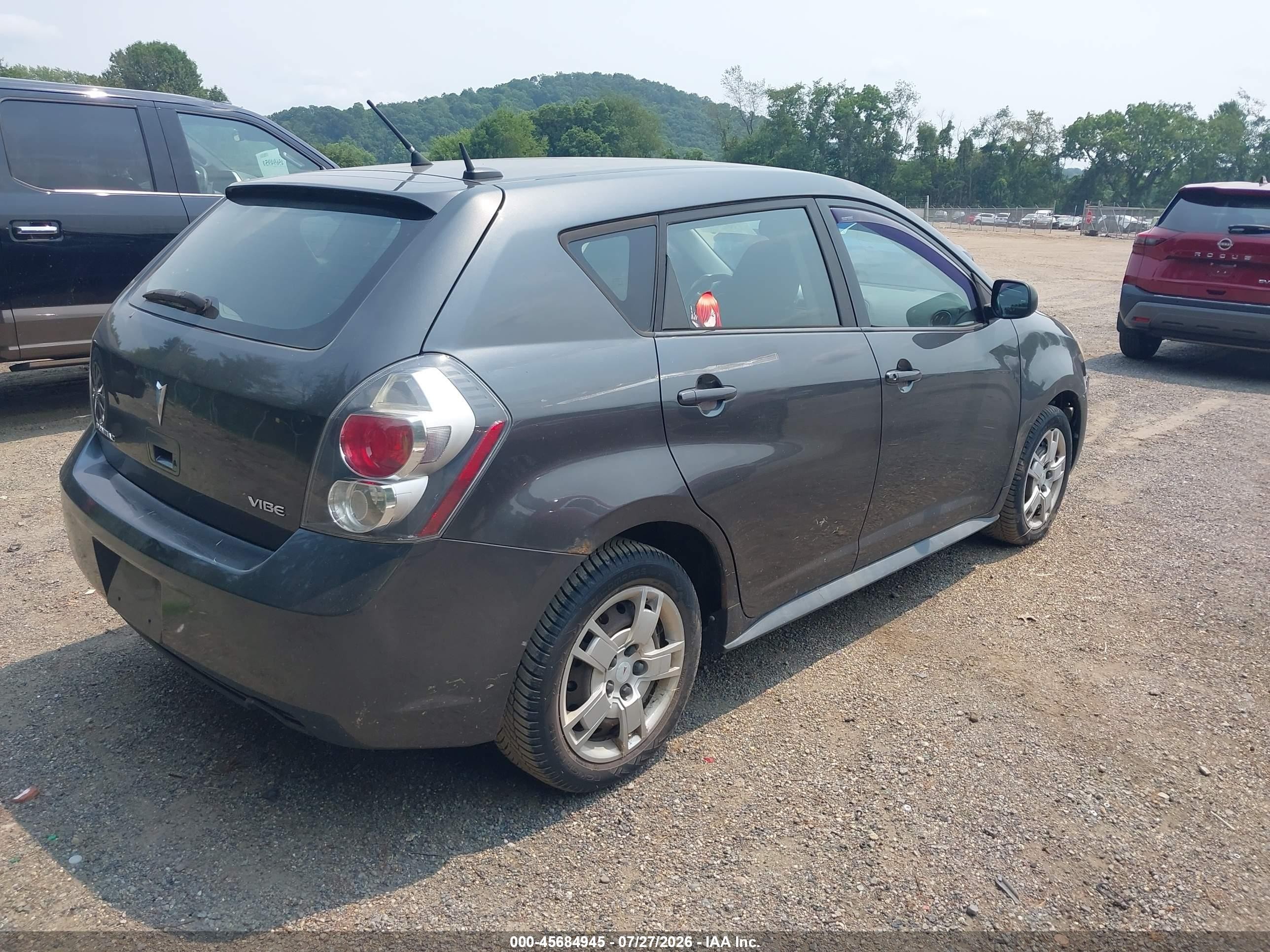 2009 Pontiac Vibe   Gray vin: 5Y2SP67099Z414173