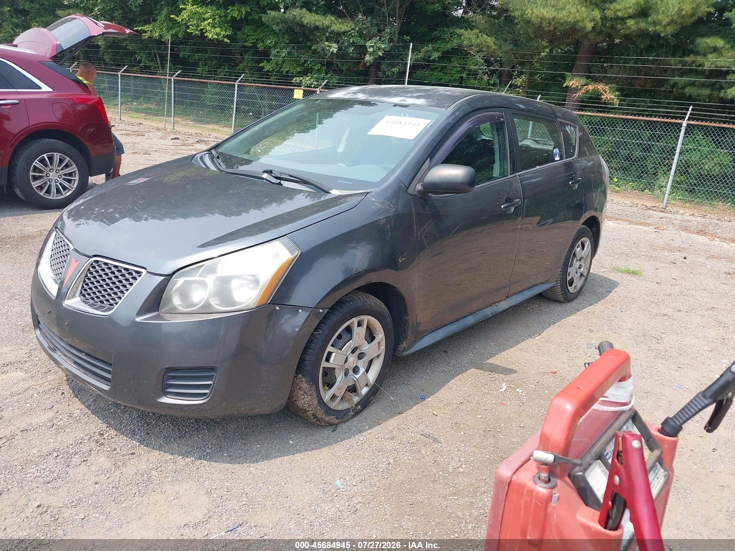 2009 Pontiac Vibe   Gray vin: 5Y2SP67099Z414173