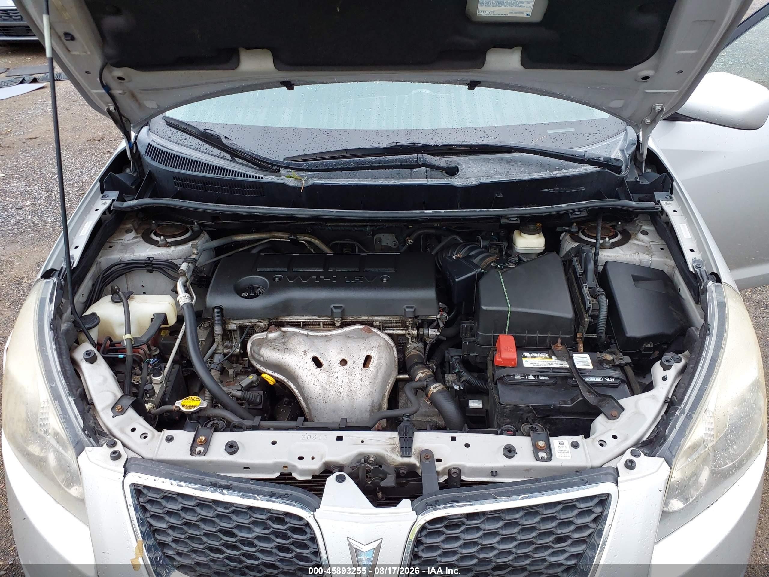 2009 Pontiac Vibe   Silver vin: 5Y2SP67099Z422757