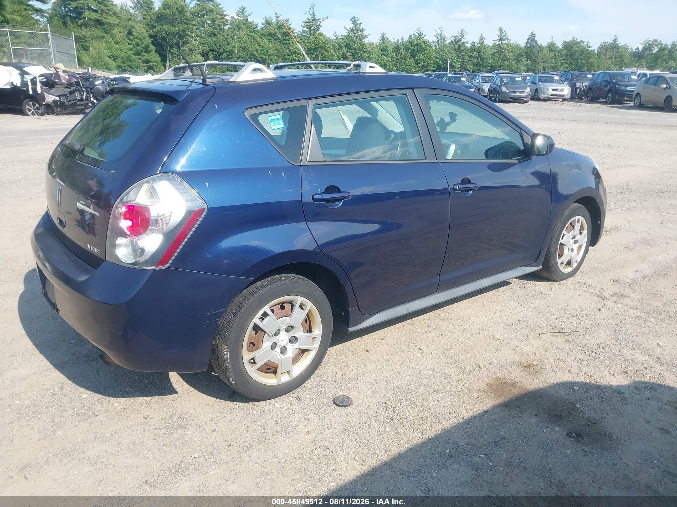 2009 Pontiac Vibe   Синий vin: 5Y2SP67099Z437467