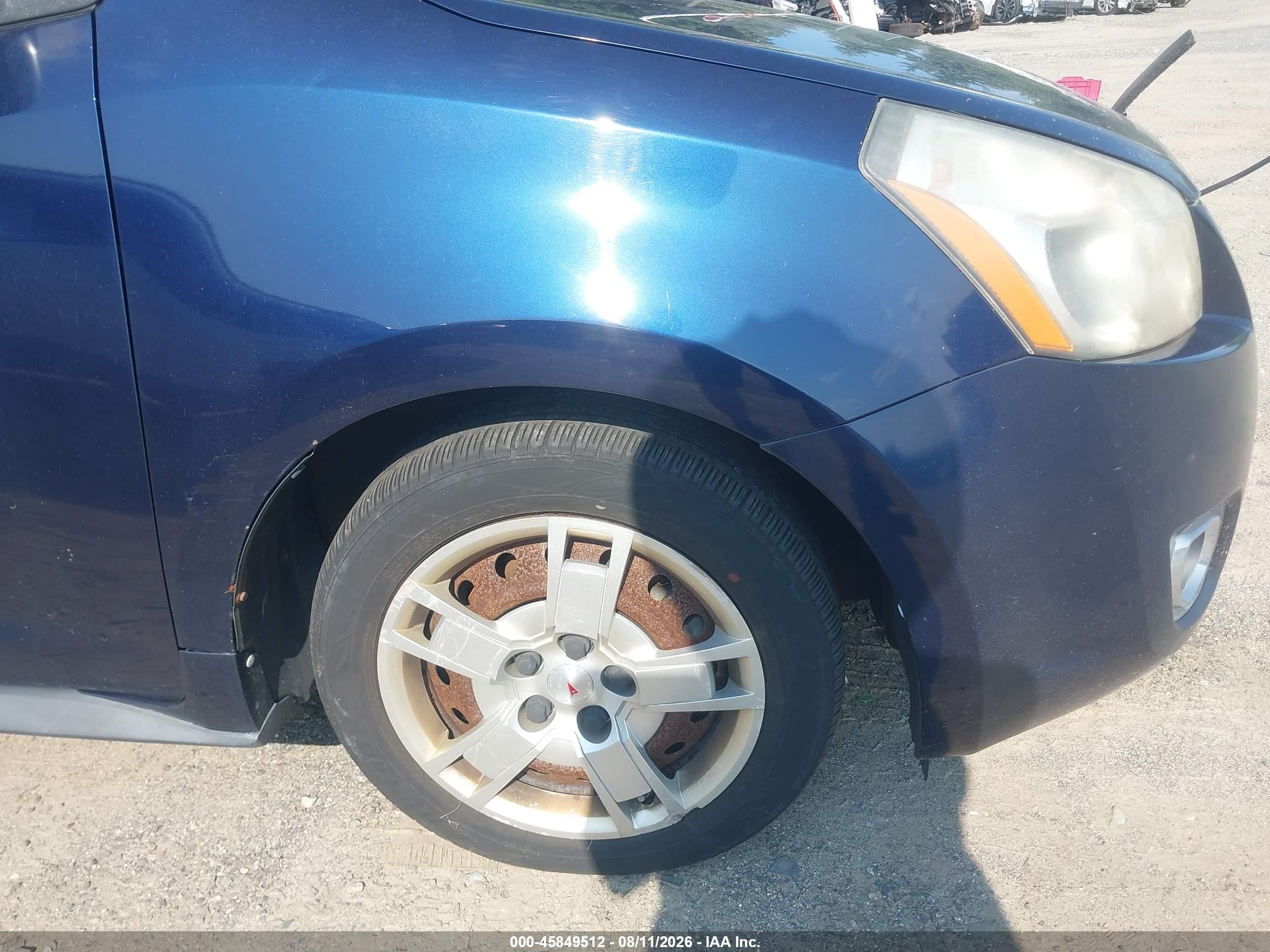 2009 Pontiac Vibe   Синий vin: 5Y2SP67099Z437467
