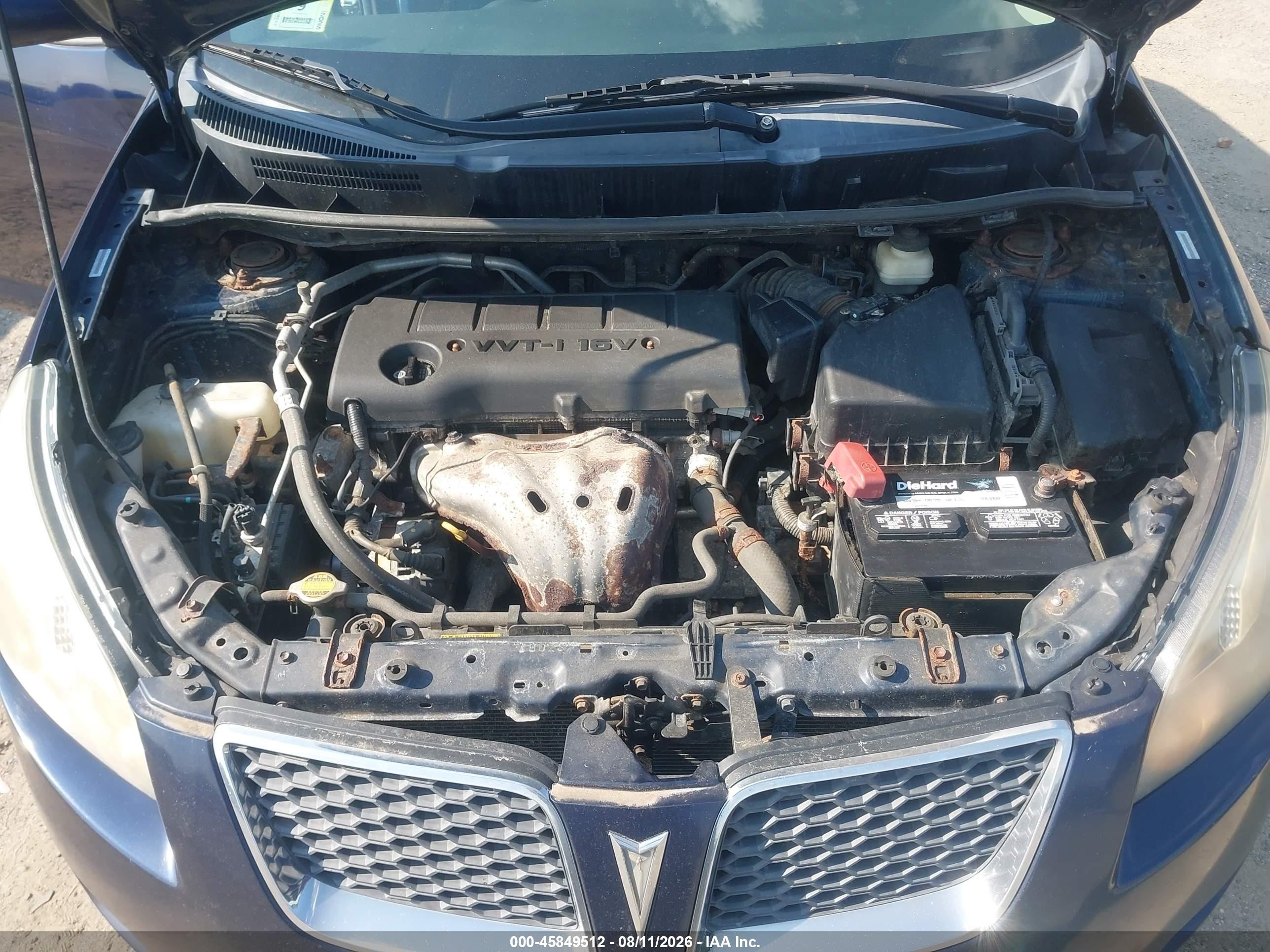 2009 Pontiac Vibe   Синий vin: 5Y2SP67099Z437467