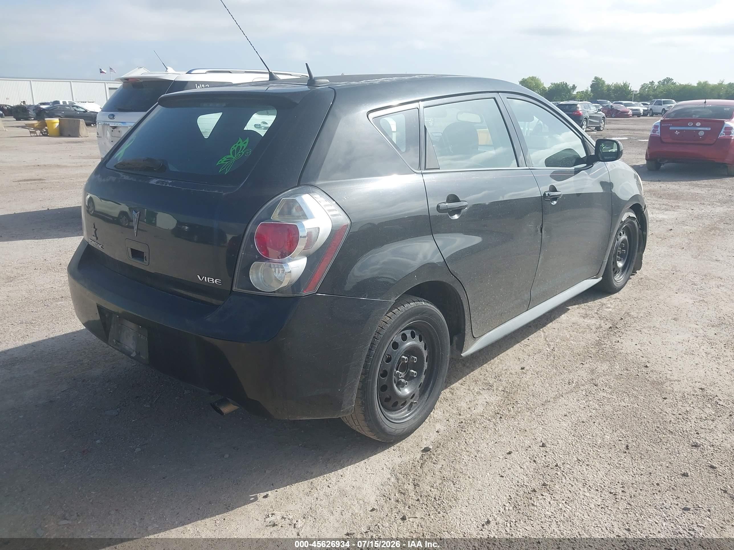 2009 Pontiac Vibe   Black vin: 5Y2SP67099Z472008