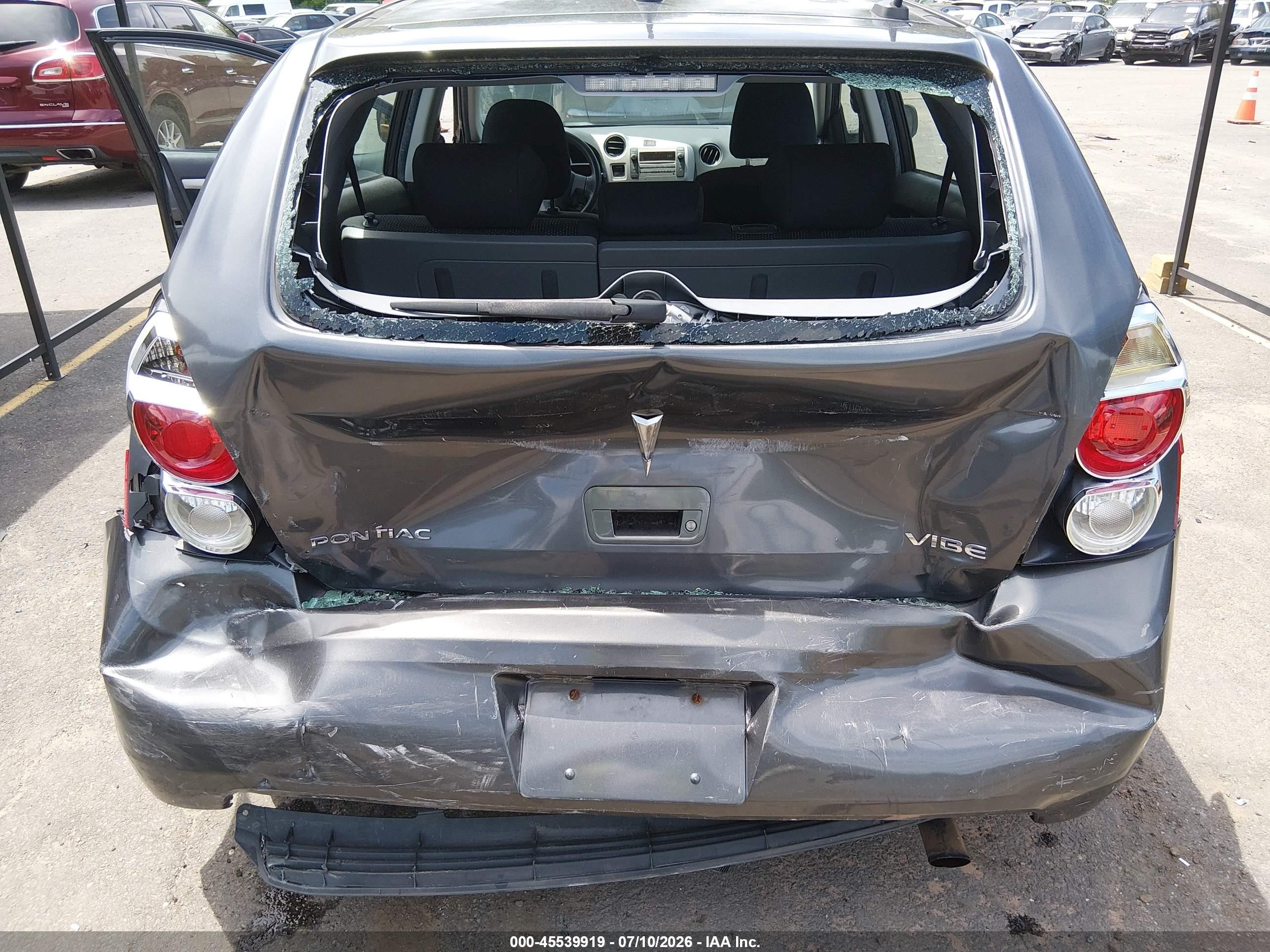 2009 Pontiac Vibe Gray vin: 5Y2SP670X9Z425358