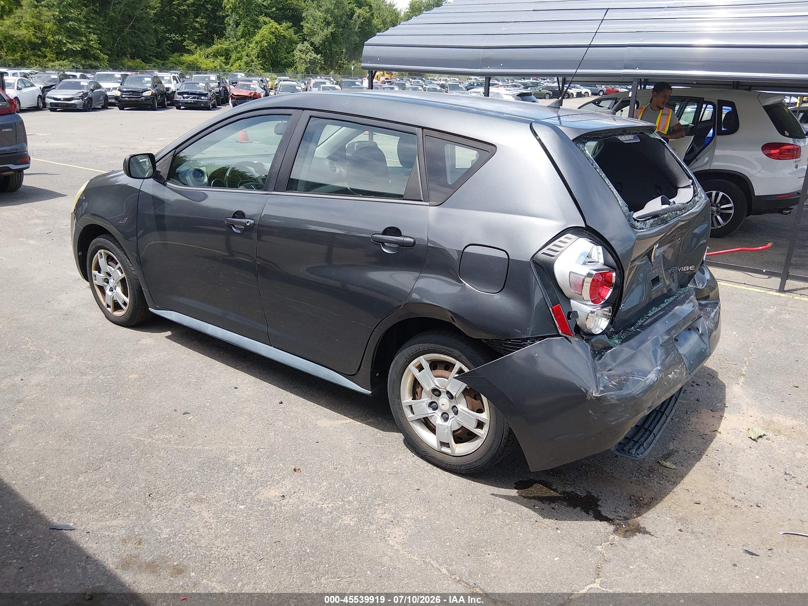 2009 Pontiac Vibe Gray vin: 5Y2SP670X9Z425358