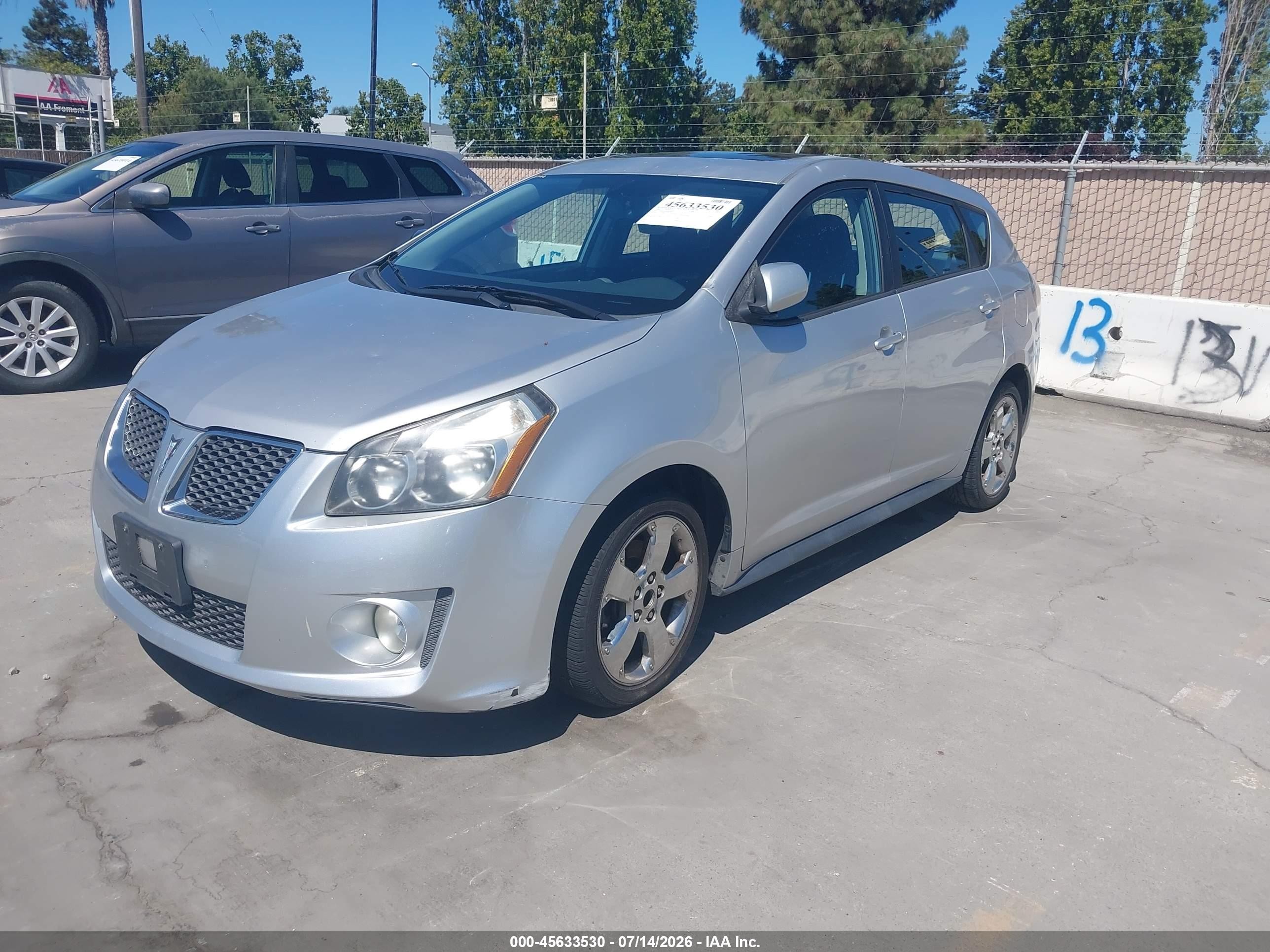 2009 Pontiac Vibe   Gray vin: 5Y2SP670X9Z452804