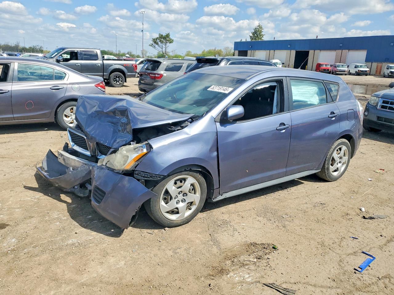 2009 Pontiac Vibe Blue vin: 5Y2SP67819Z407000