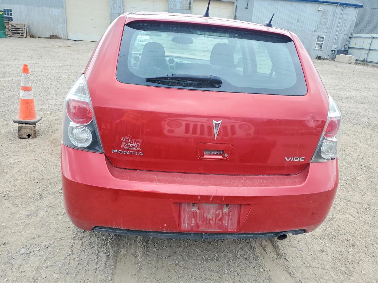 2009 Pontiac Vibe Красный vin: 5Y2SP67829Z458344